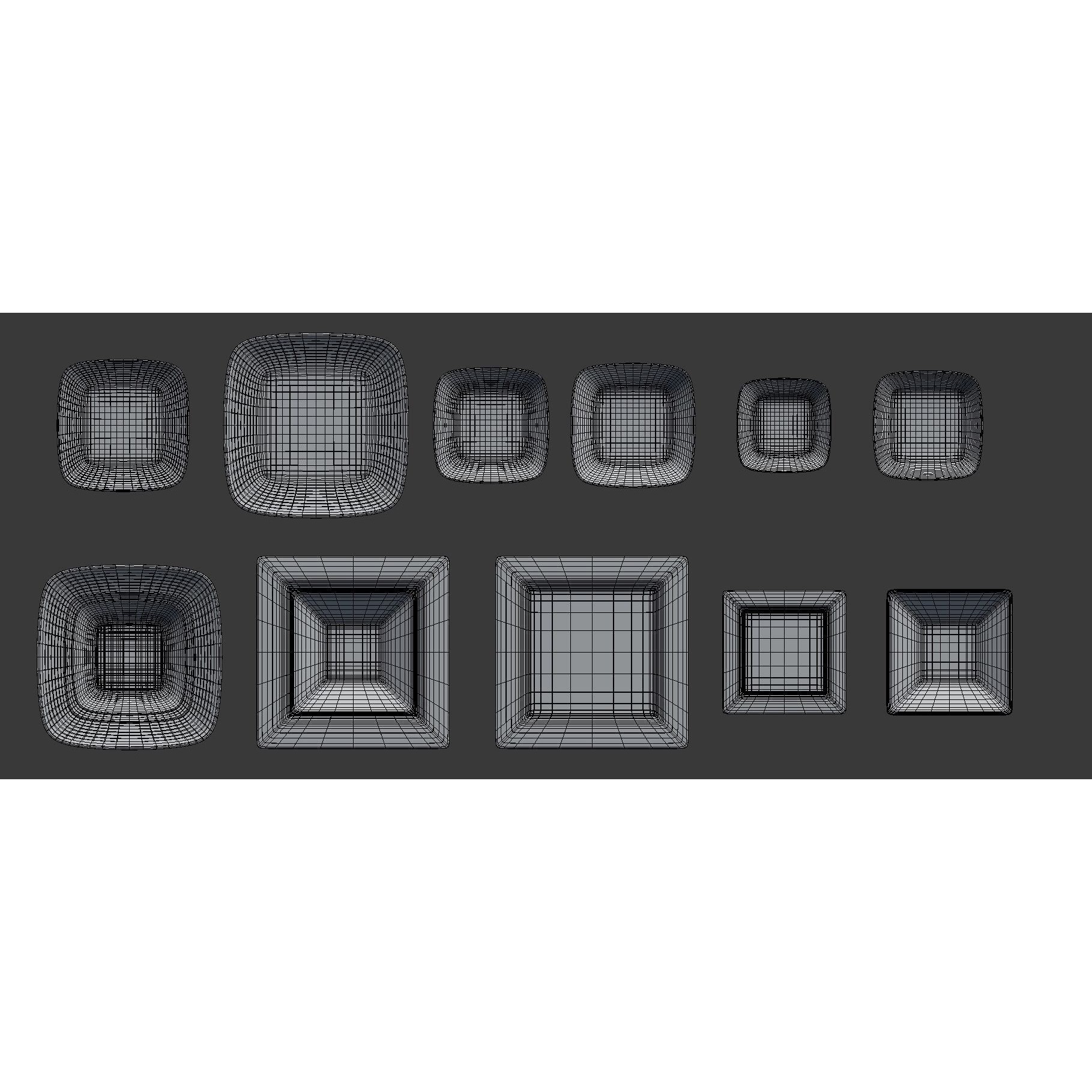 Large Tableware 3D Model – Traditional & Contemporary Set, FBX - View 41