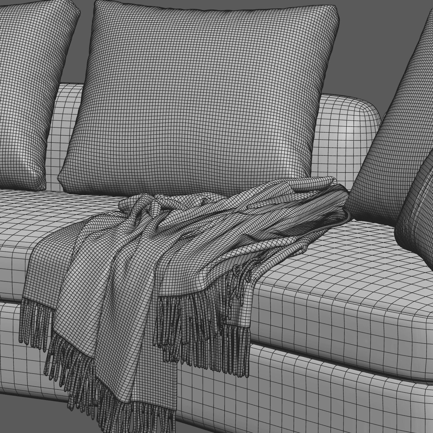 Poliform Saint-German Sofa 3D Model – Modern Furniture Asset, FBX, OBJ