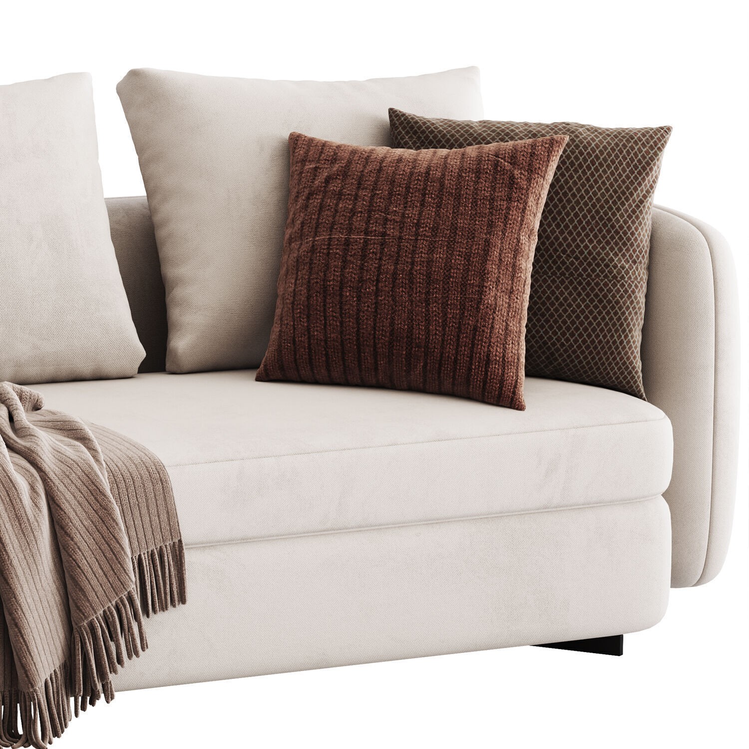 Poliform Saint-German Sofa 3D Model – Modern Furniture Asset, FBX, OBJ - View 8