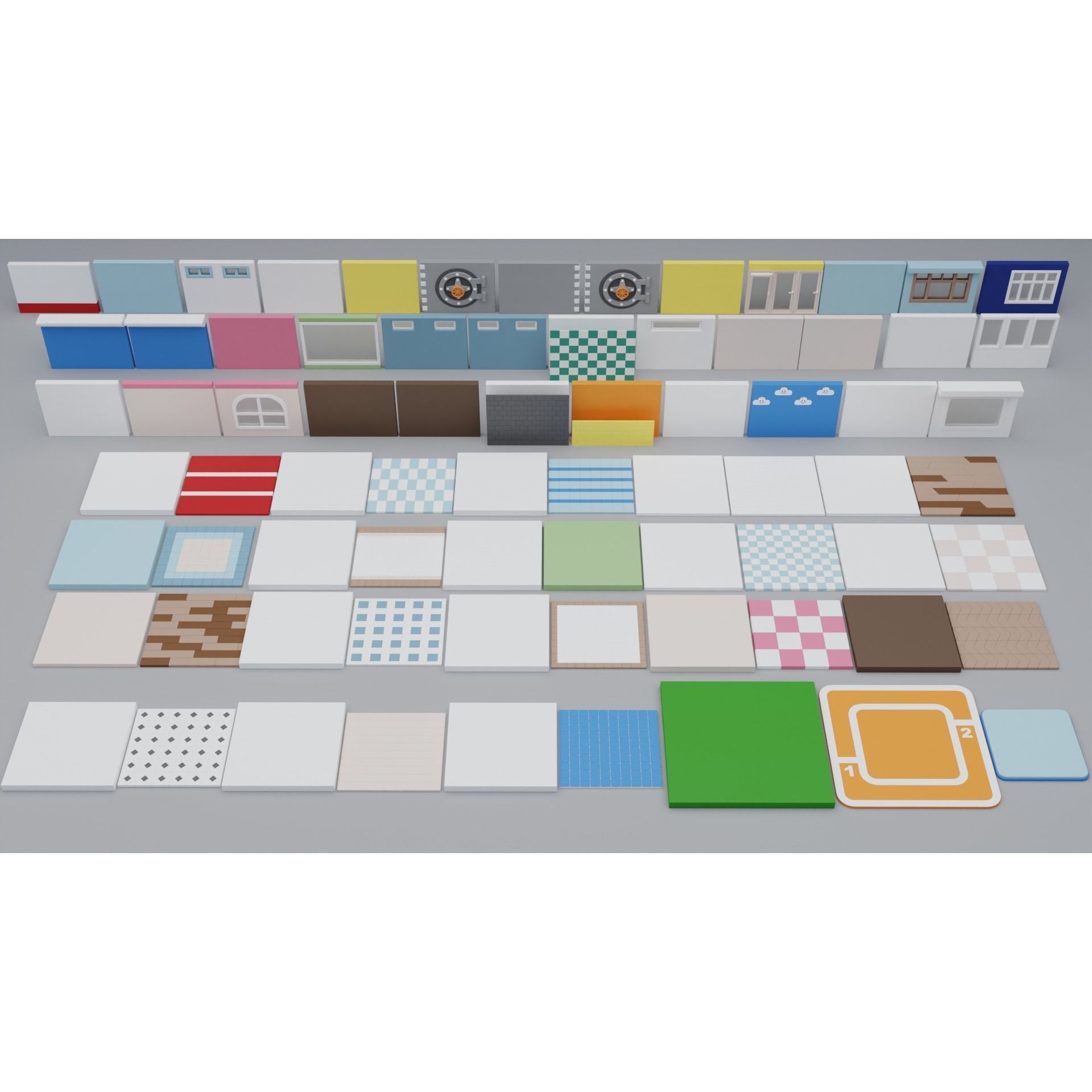 Cozy Cartoon Rooms 3D Model – Low Poly Interior Asset, FBX, OBJ - View 25