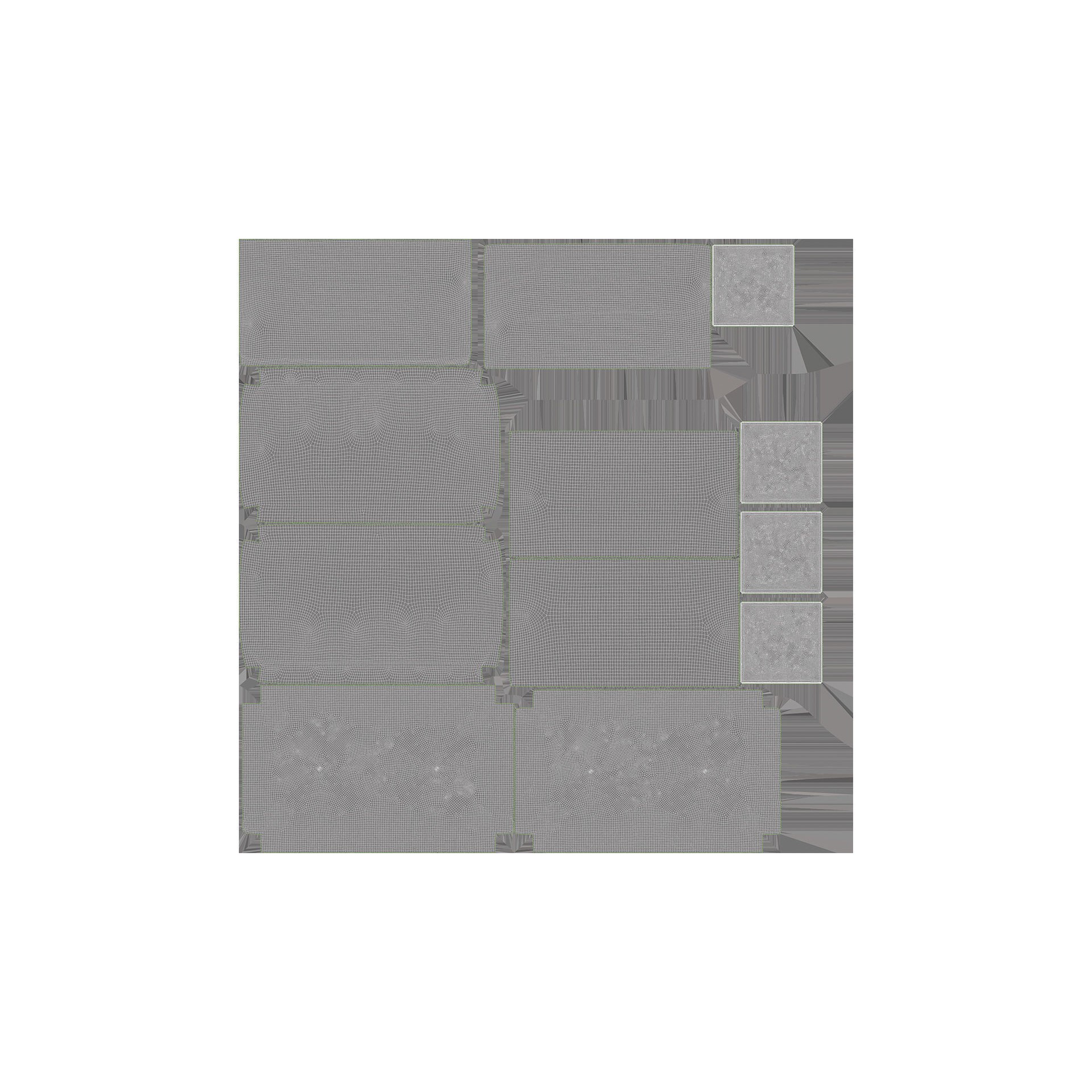 Sofa Bed 3D Model – Multifunctional Furniture Asset, FBX, OBJ