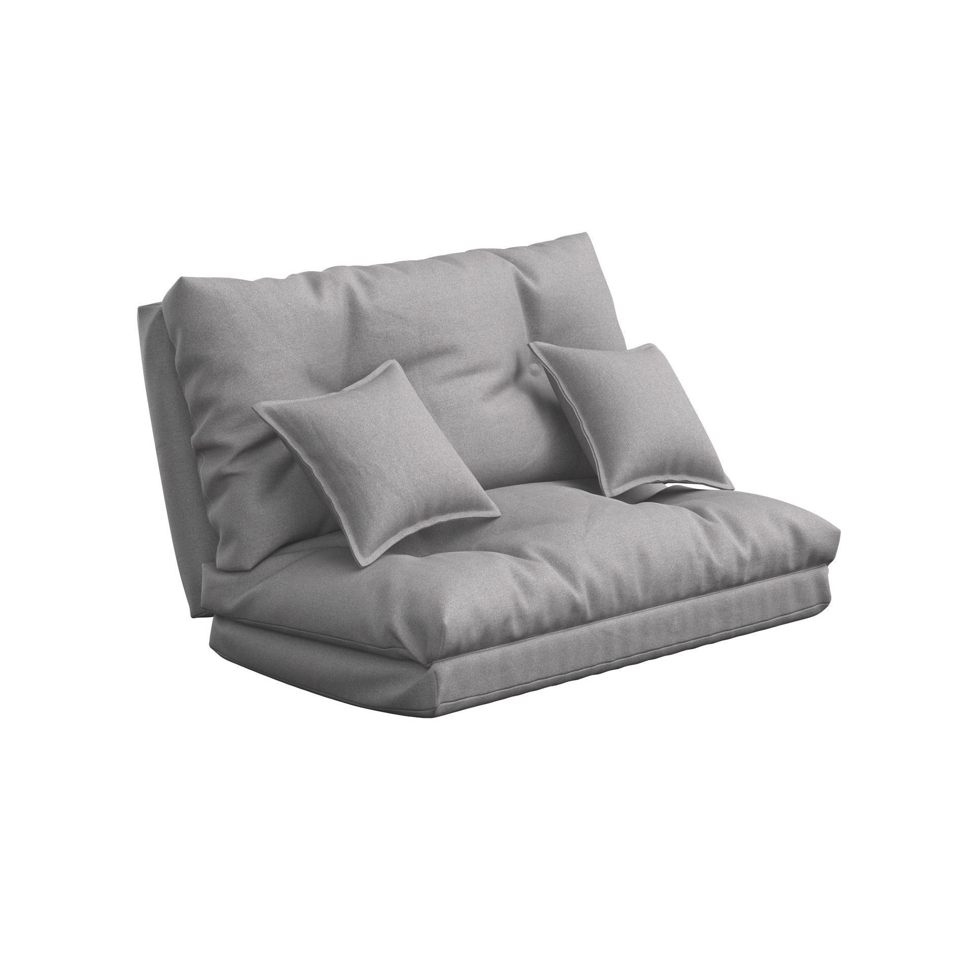 Sofa Bed 3D Model – Multifunctional Furniture Asset, FBX, OBJ - View 4