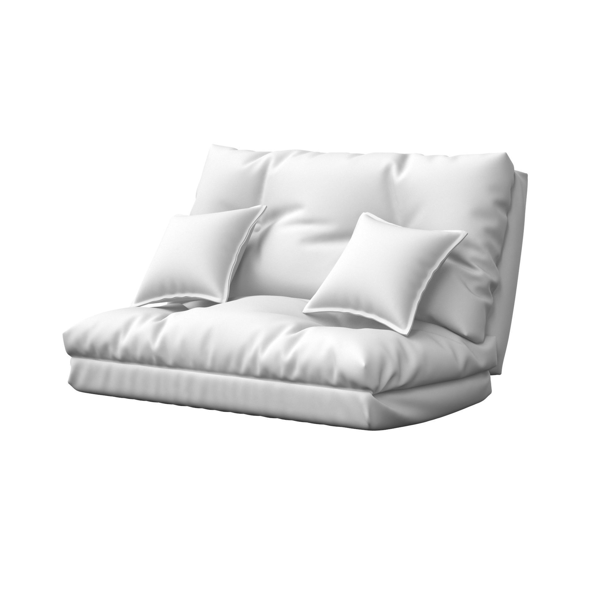 Sofa Bed 3D Model – Multifunctional Furniture Asset, FBX, OBJ - View 9