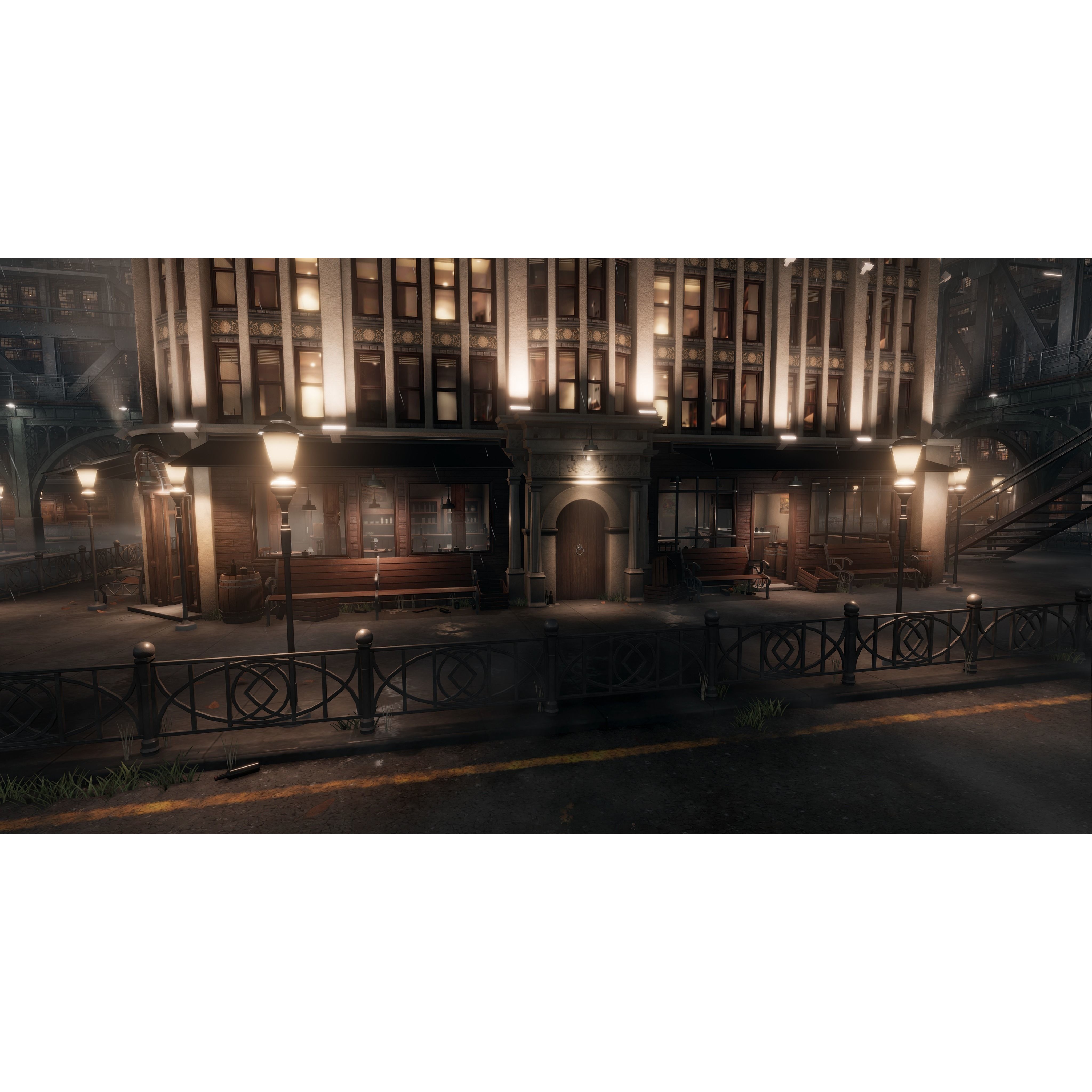 1900s Industrial Environment - Low-Poly Game-Ready 3D Model - View 11