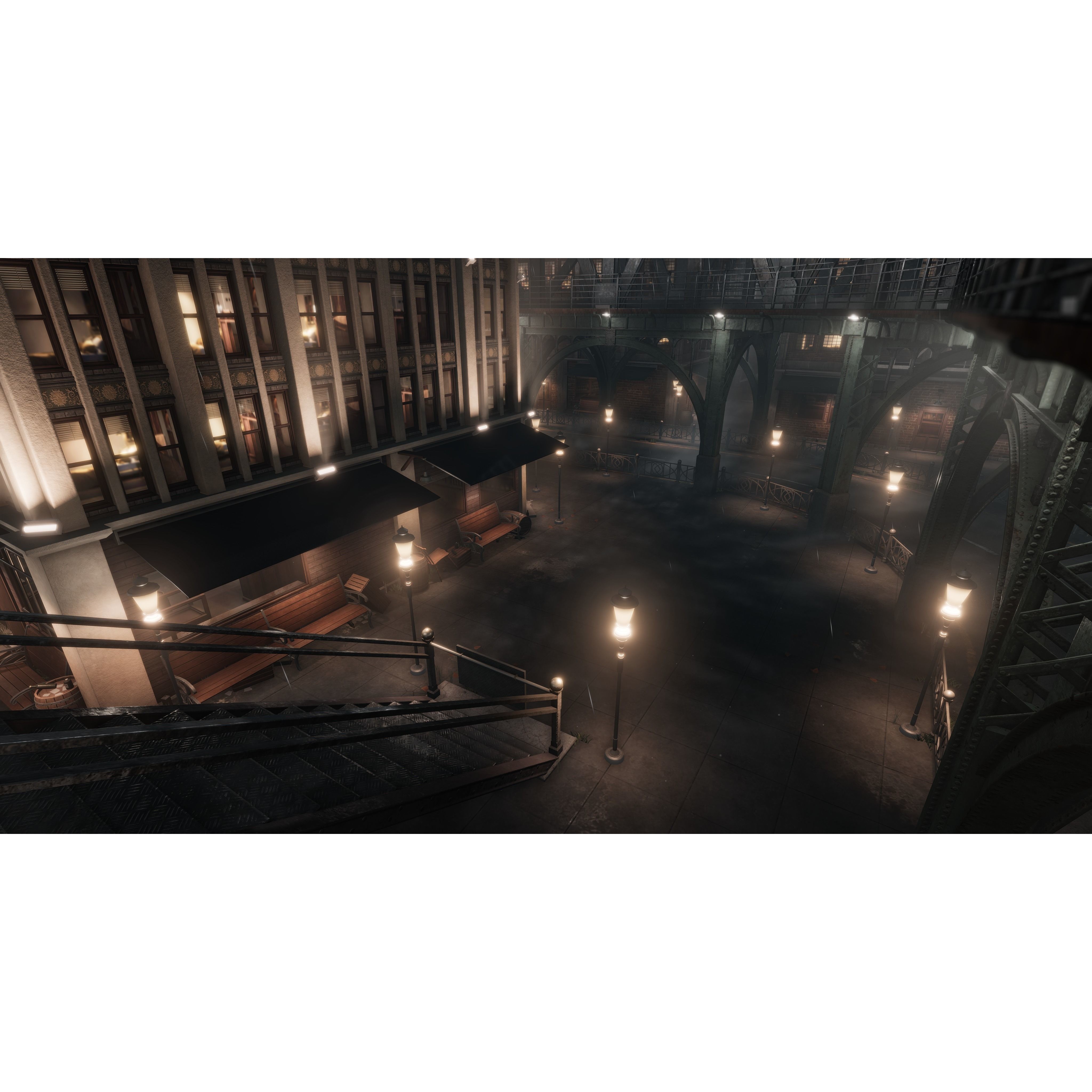 1900s Industrial Environment - Low-Poly Game-Ready 3D Model - View 12