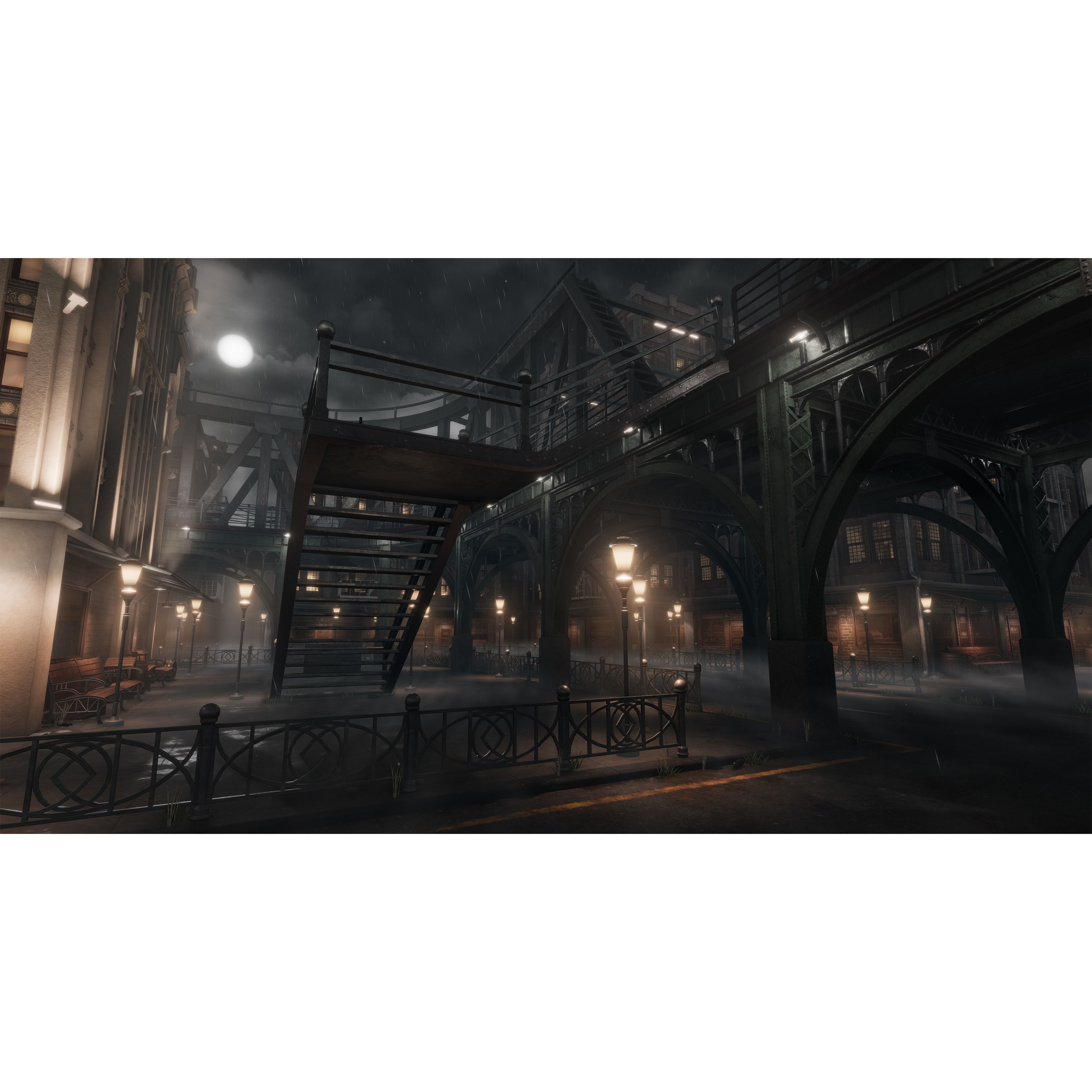 1900s Industrial Environment - Low-Poly Game-Ready 3D Model - View 4