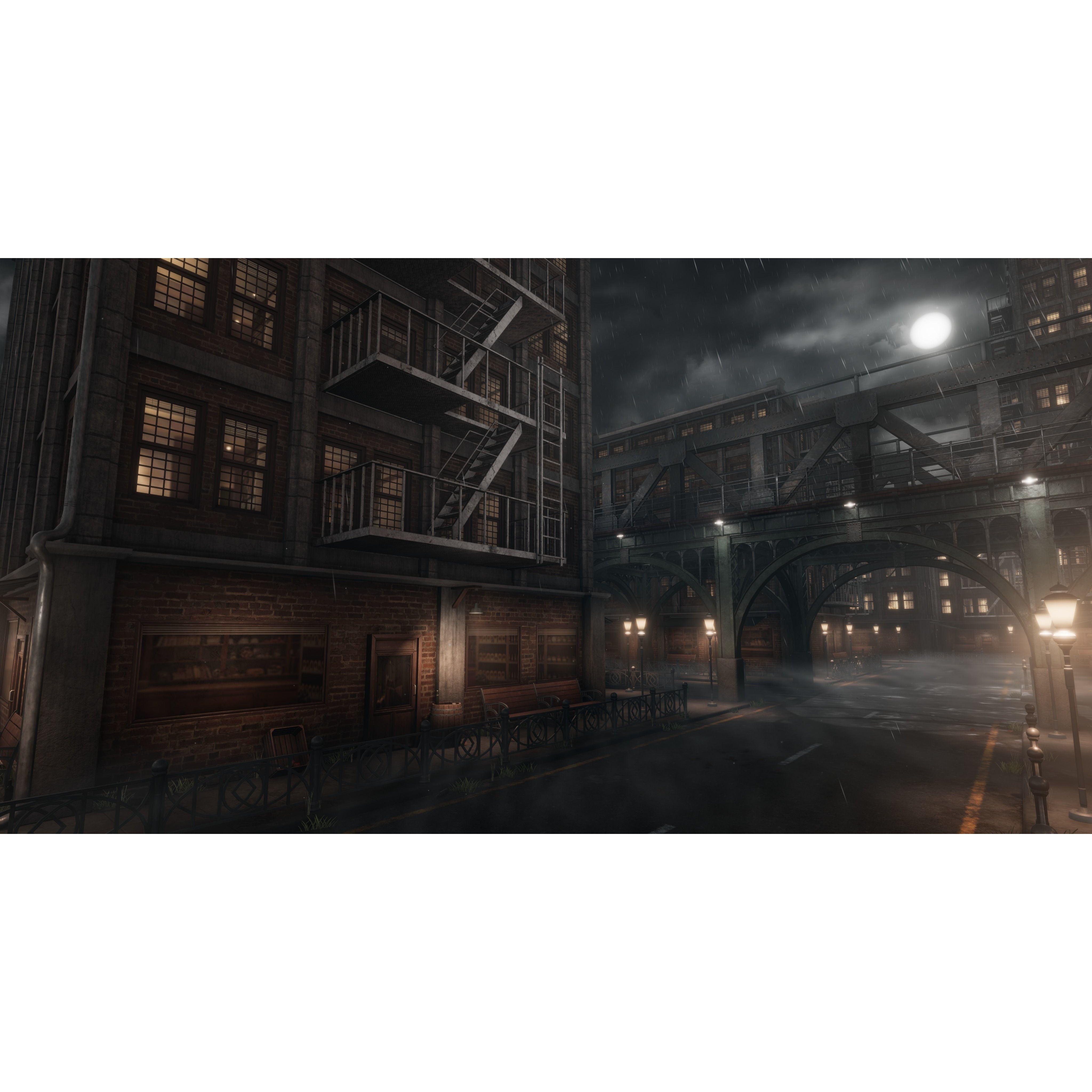 1900s Industrial Environment - Low-Poly Game-Ready 3D Model - View 7