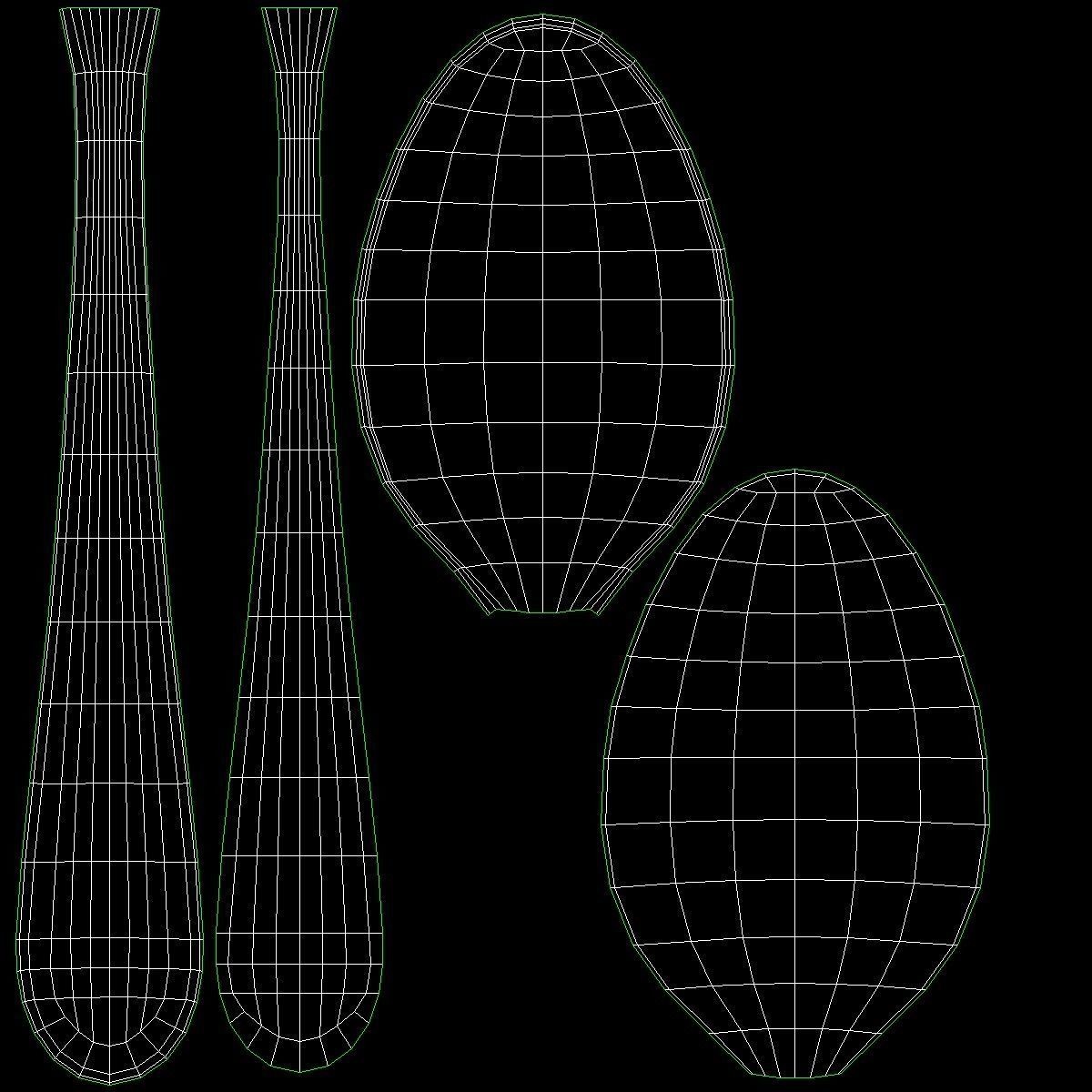 Cutlery 3D Model – Low Poly Dinner Knife, Fork, Spoon, FBX