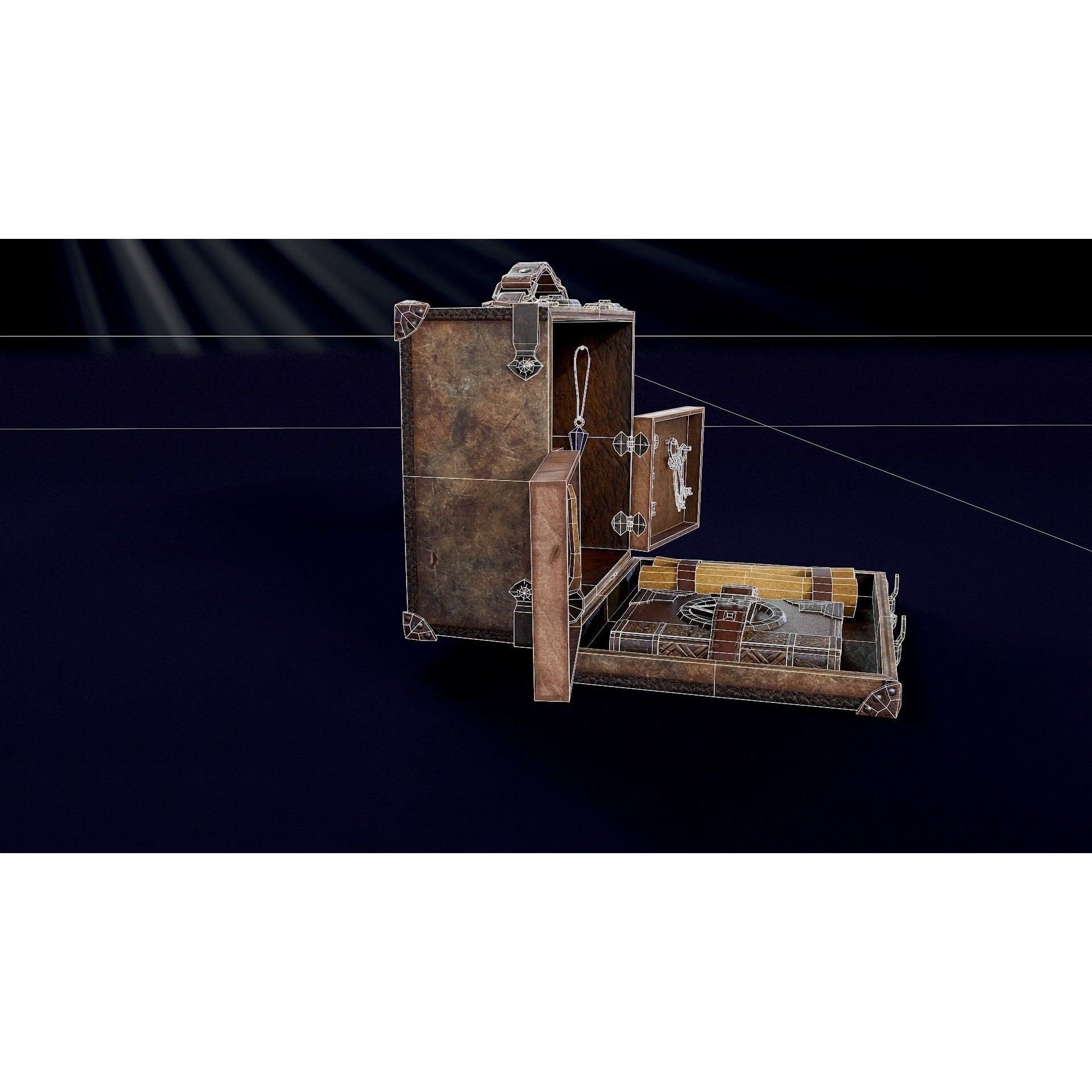 Suitcase - Low-Poly Game-Ready 3D Model - View 11