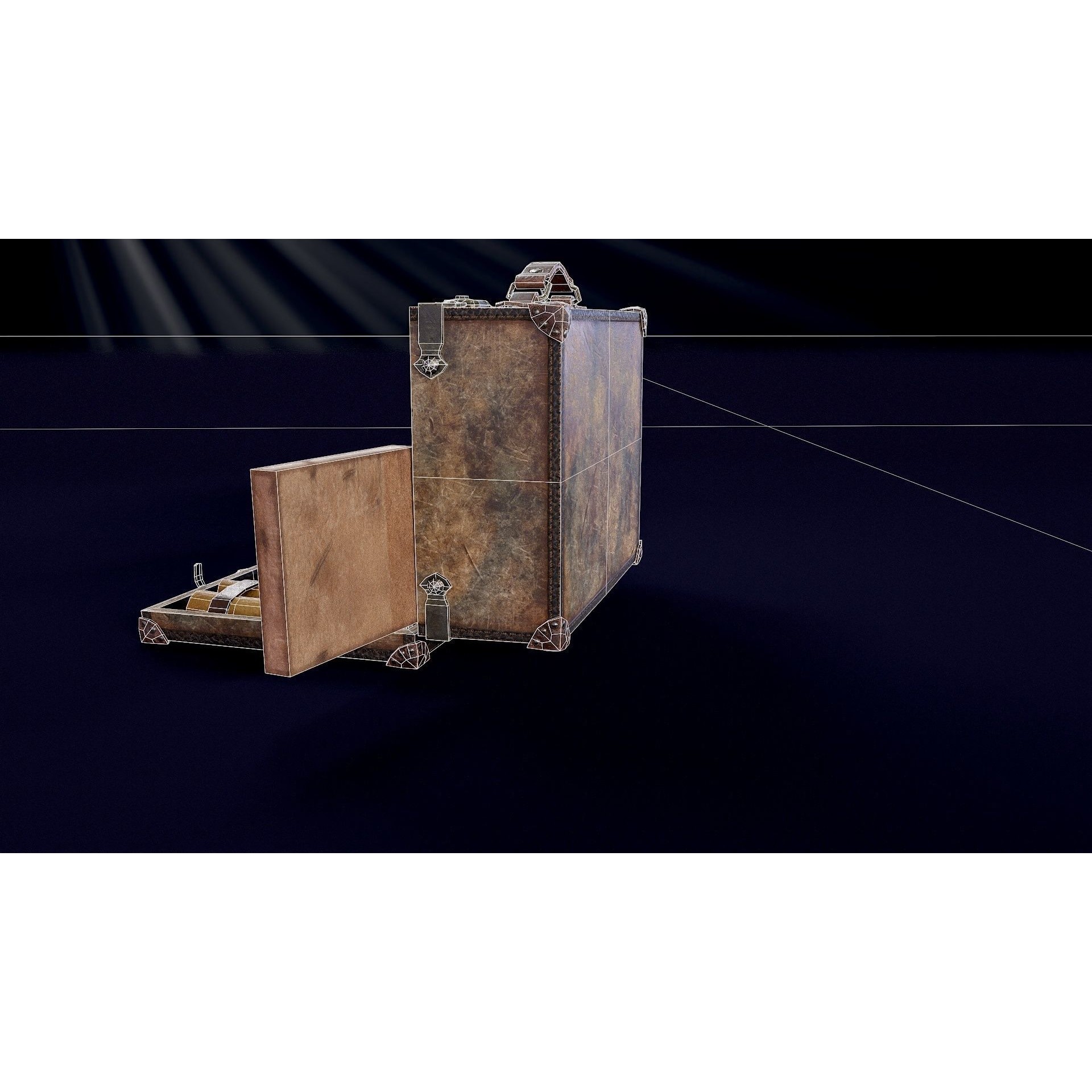 Suitcase - Low-Poly Game-Ready 3D Model - View 16