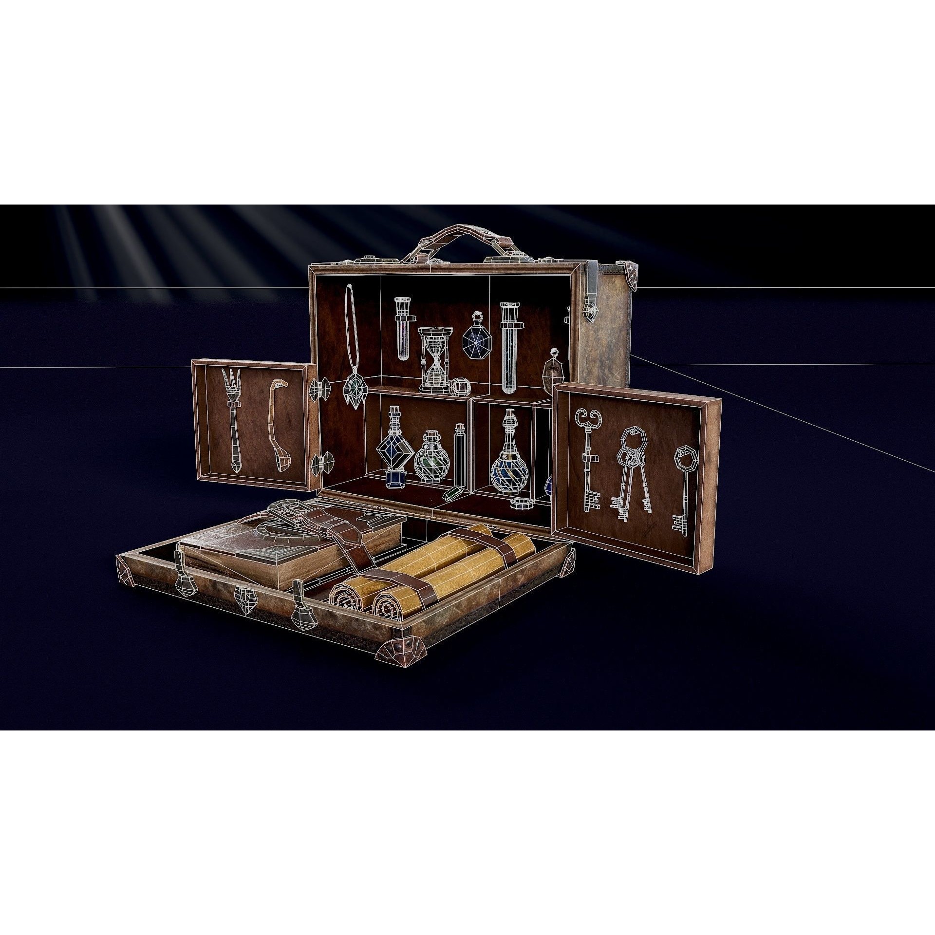 Suitcase - Low-Poly Game-Ready 3D Model - View 18