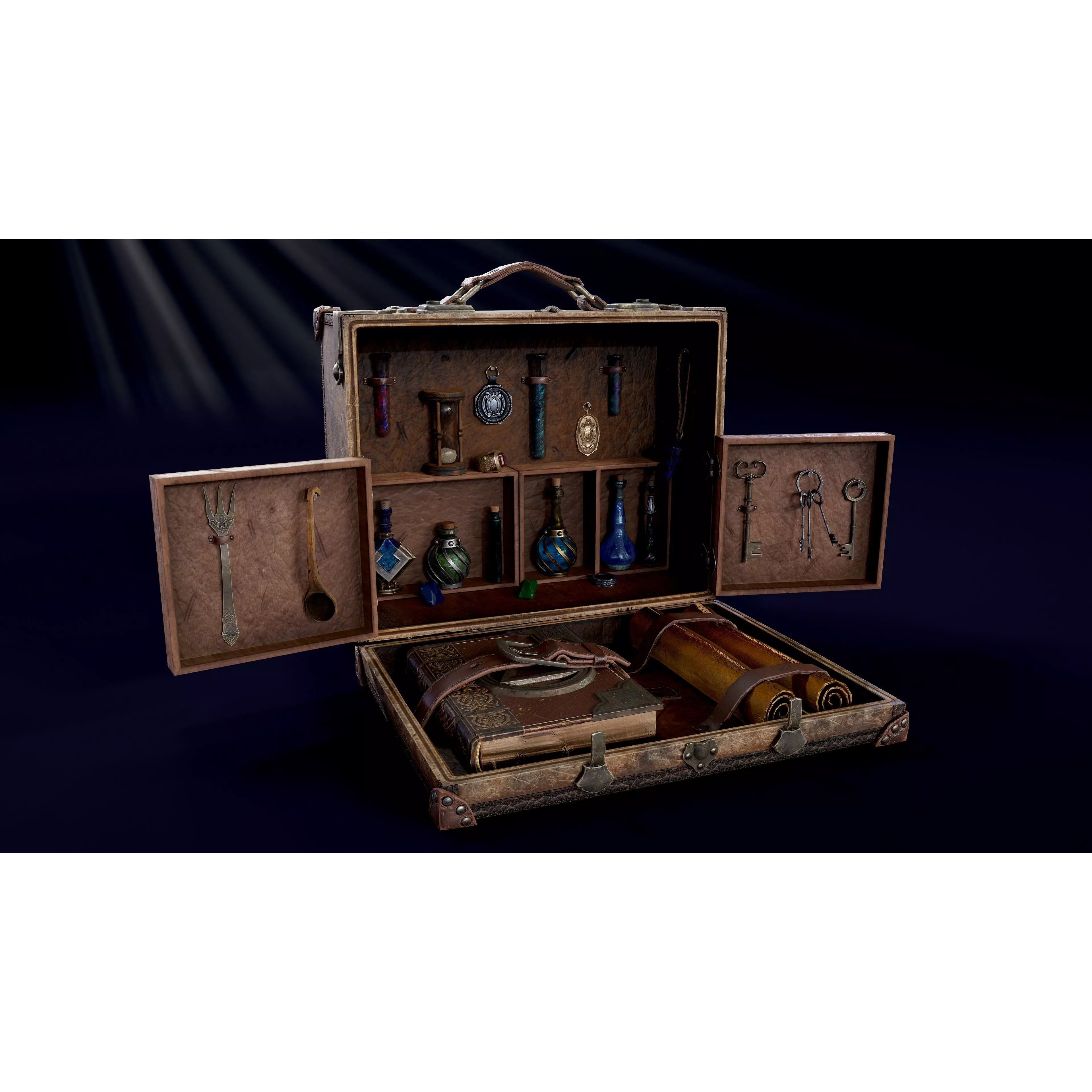 Suitcase - Low-Poly Game-Ready 3D Model - View 2