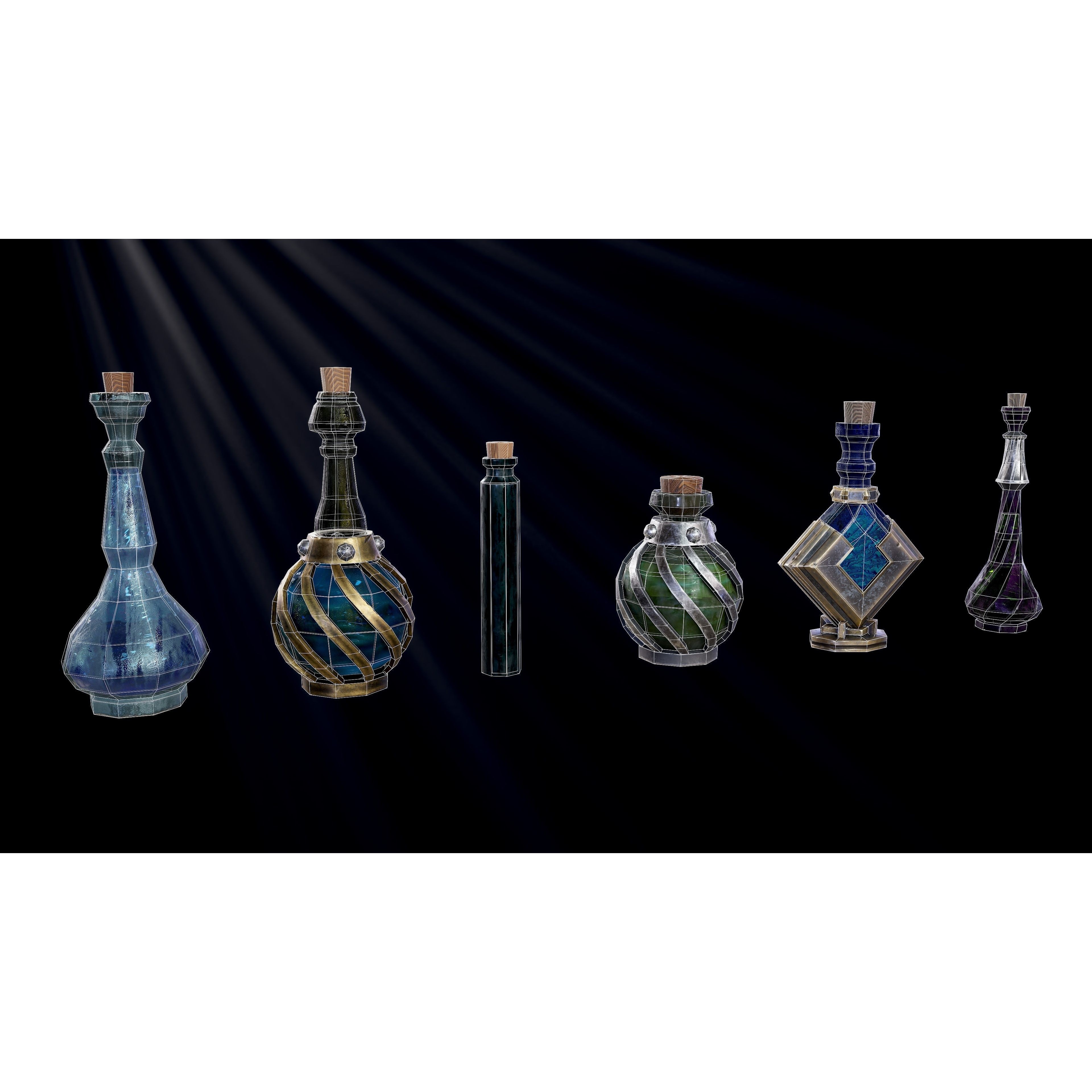 Suitcase - Low-Poly Game-Ready 3D Model - View 9