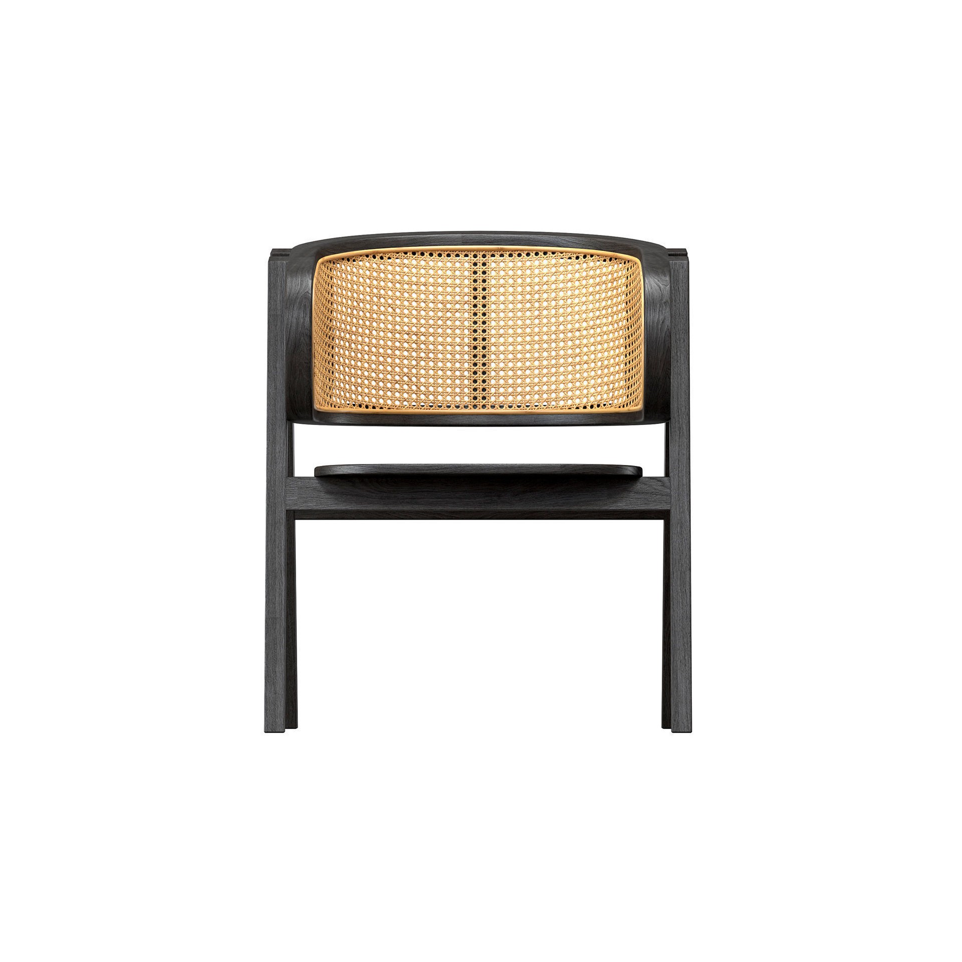 Black Rattan Chair 3D Model – High Poly Game-Ready Asset, FBX - View 10