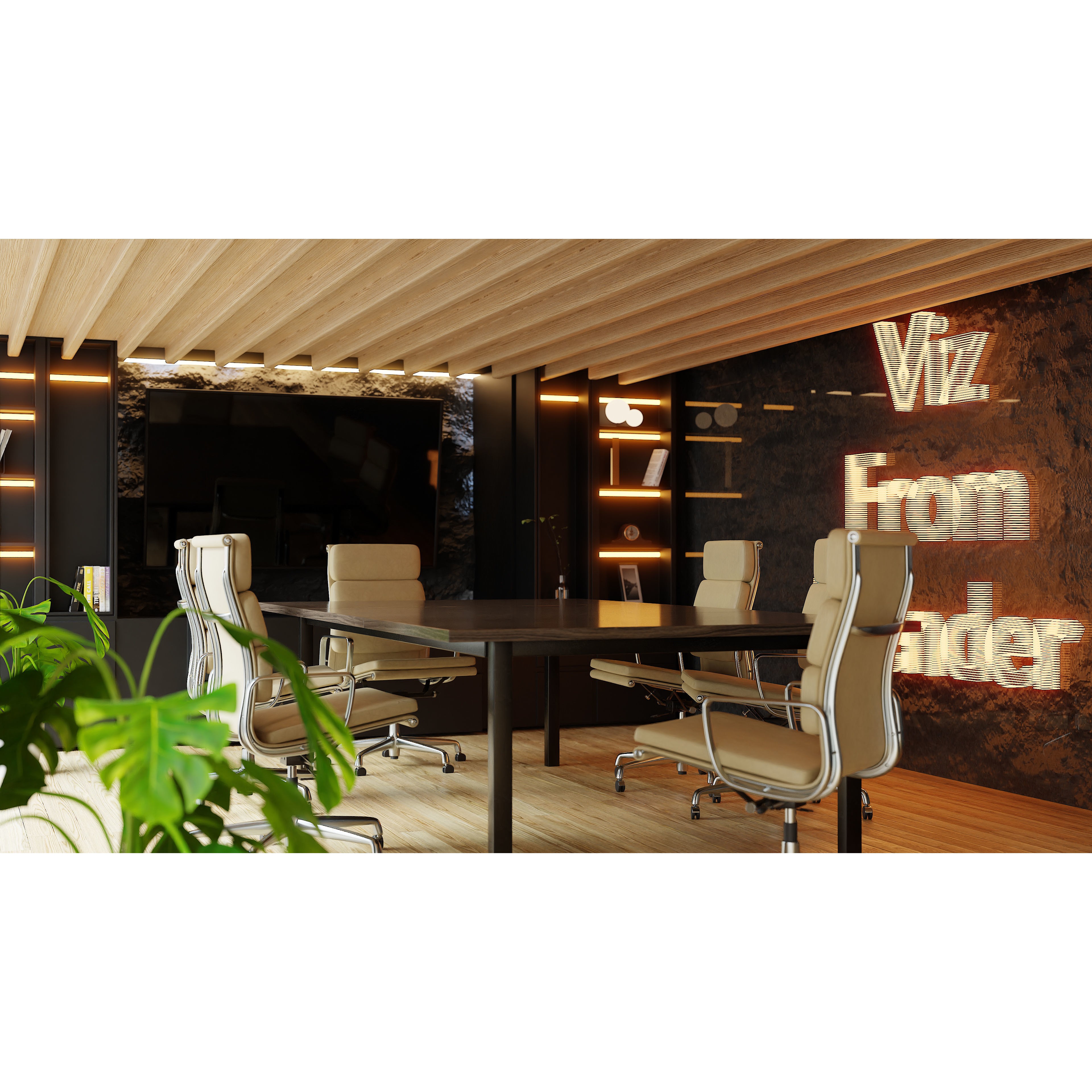 Photorealistic Office 3D Model – High Poly Interior Scene, Blender - View 3