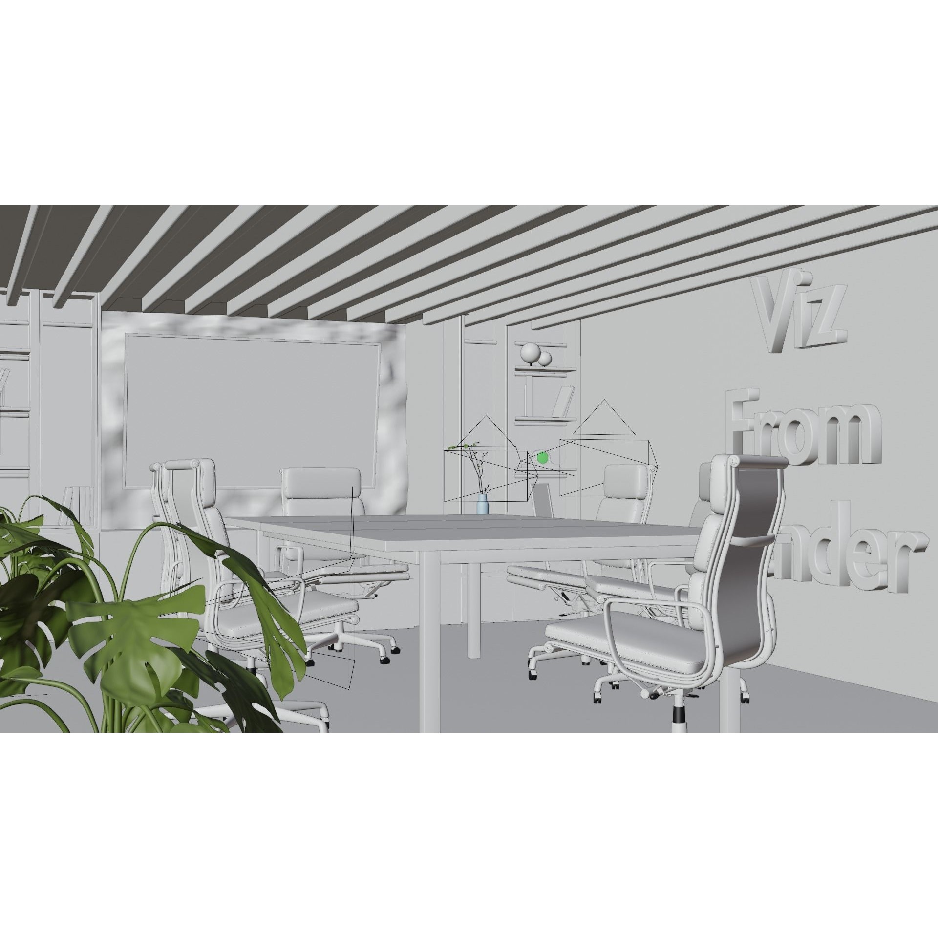 Photorealistic Office 3D Model – High Poly Interior Scene, Blender - View 9