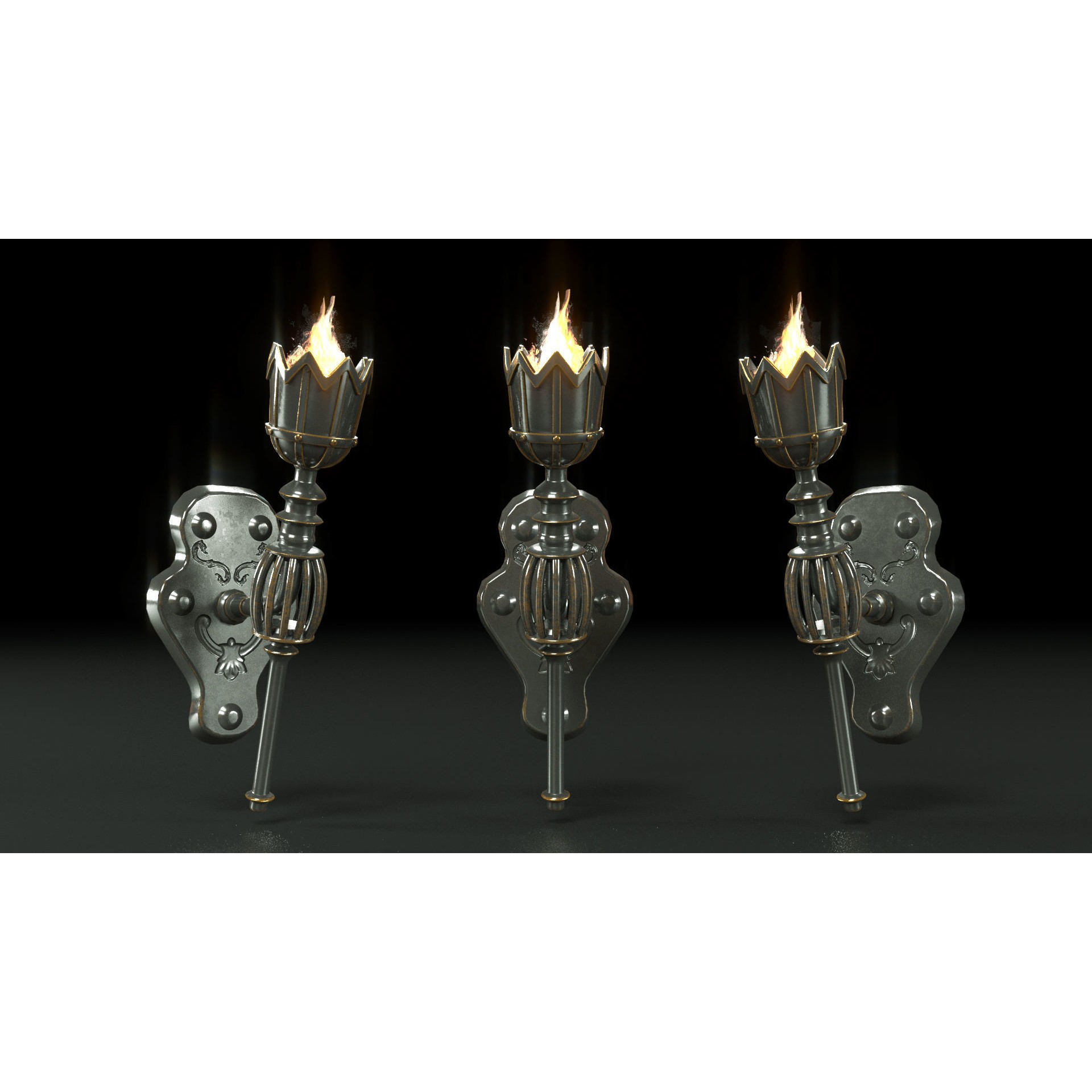 Medieval Furniture 3D Model – PBR Textured Game Asset, FBX, OBJ - View 12