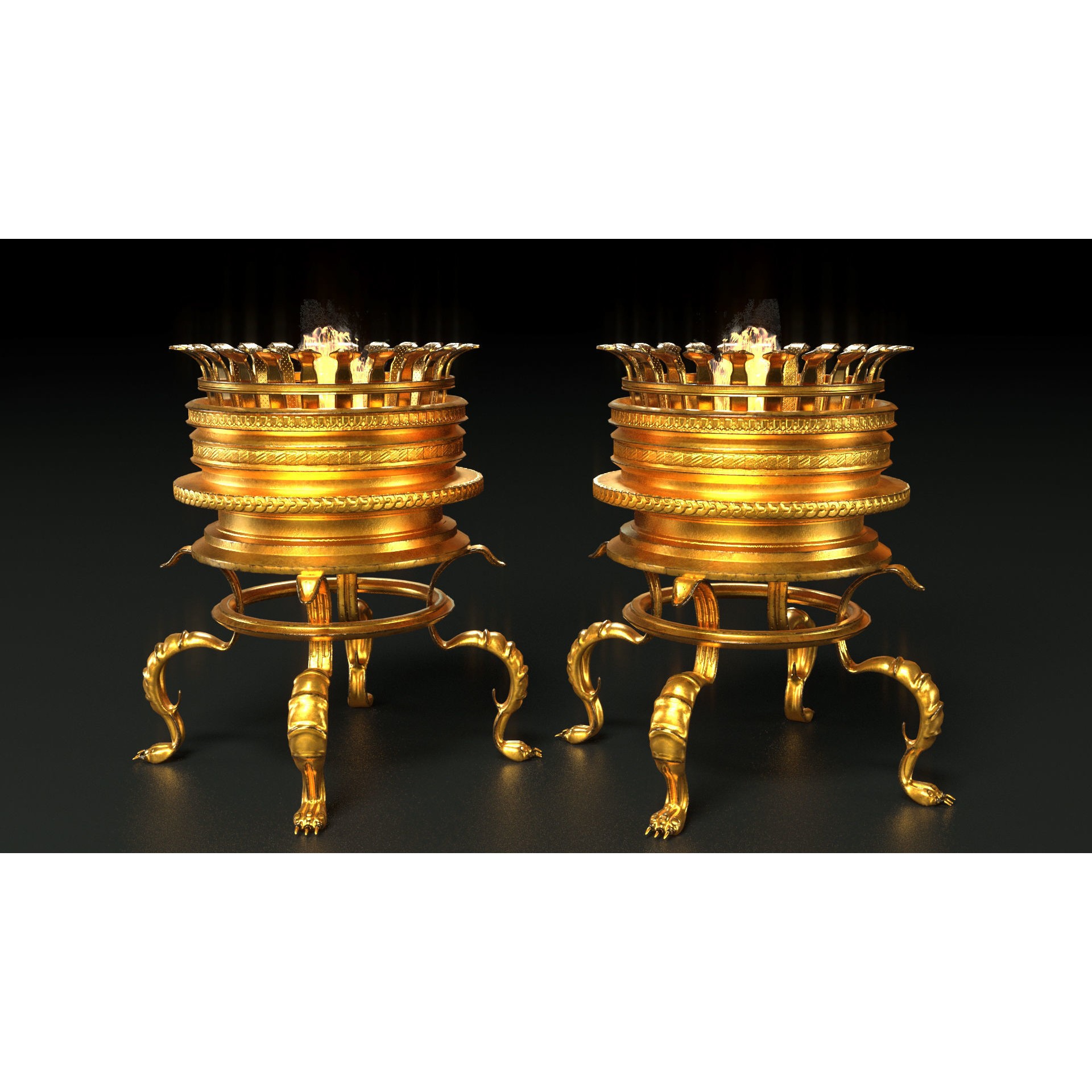 Medieval Furniture 3D Model – PBR Textured Game Asset, FBX, OBJ - View 15