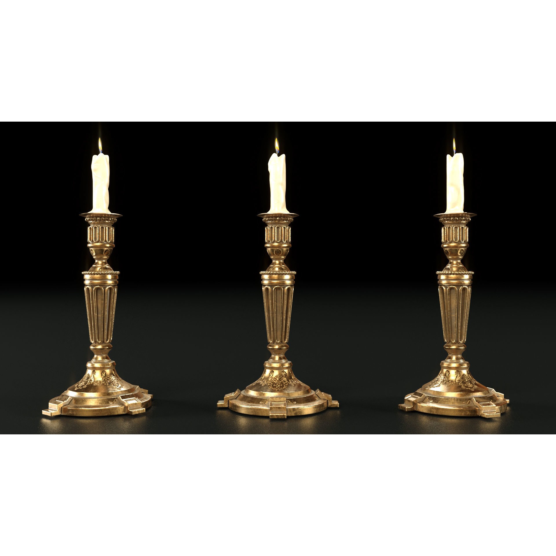 Medieval Furniture 3D Model – PBR Textured Game Asset, FBX, OBJ - View 16