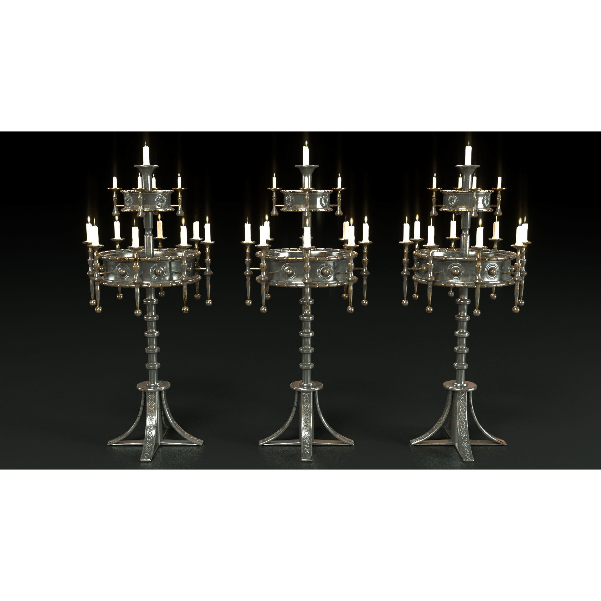 Medieval Furniture 3D Model – PBR Textured Game Asset, FBX, OBJ - View 18