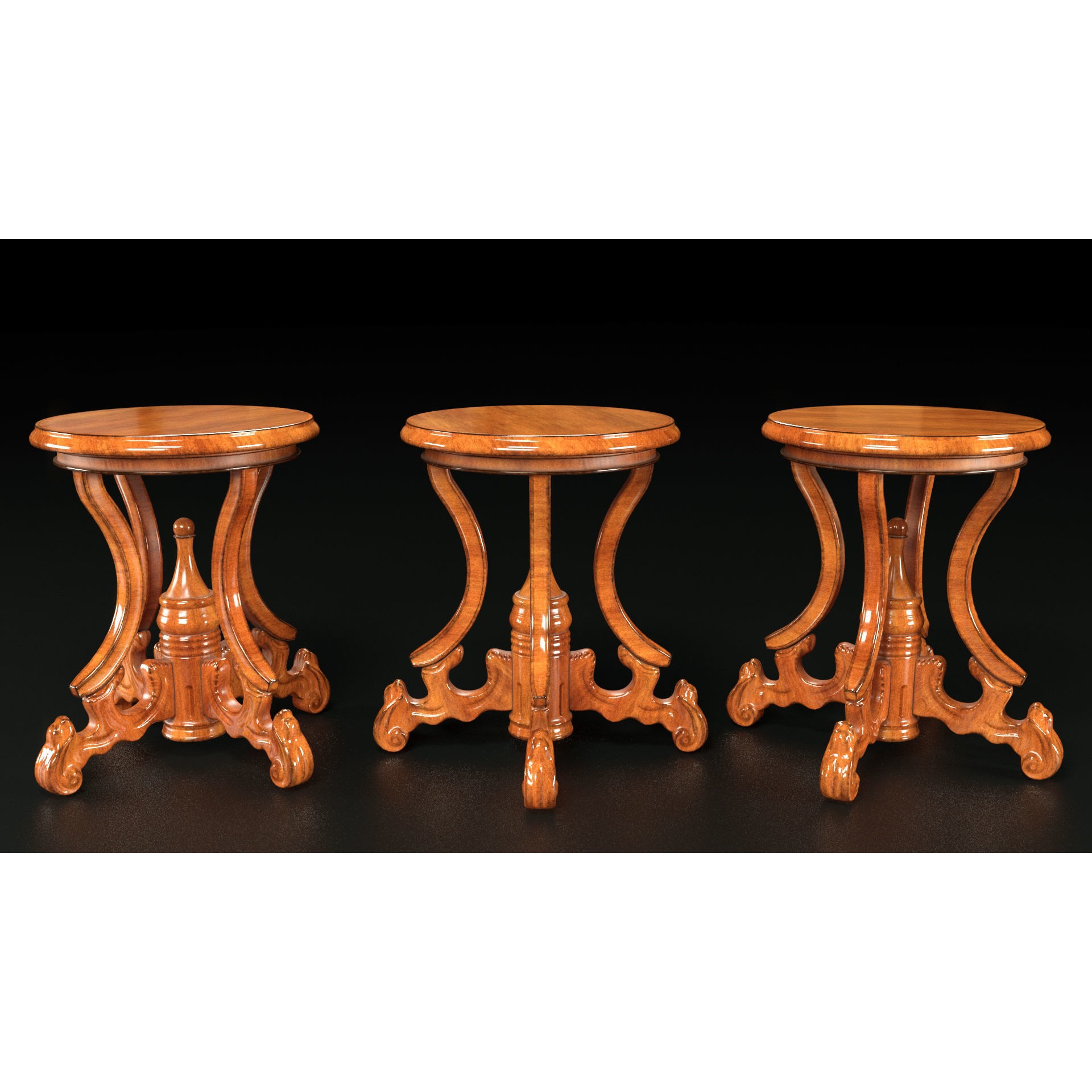 Medieval Furniture 3D Model – PBR Textured Game Asset, FBX, OBJ - View 8