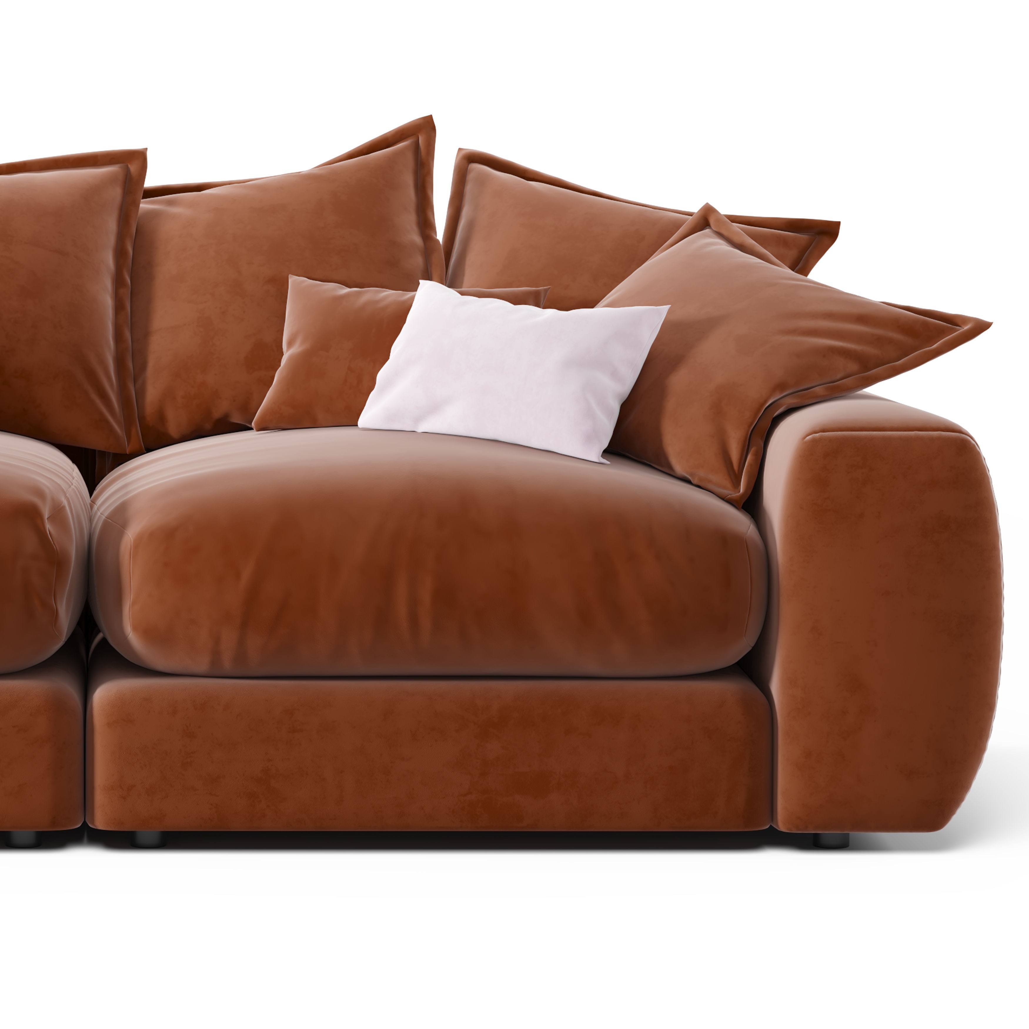 Wodge1 Sofa 3D Model – Modern Furniture with PBR Textures, FBX - View 10