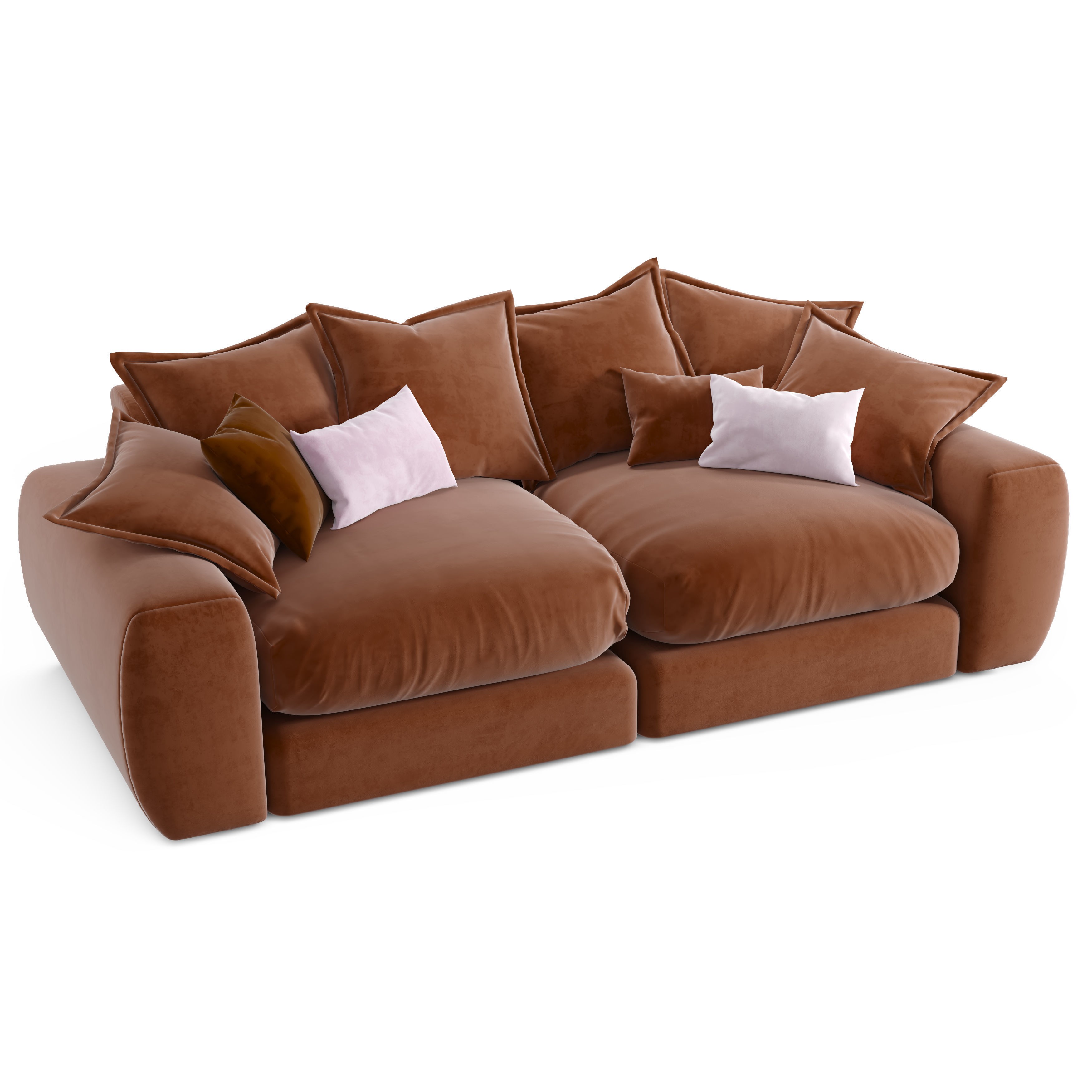 Wodge1 Sofa 3D Model – Modern Furniture with PBR Textures, FBX - View 13