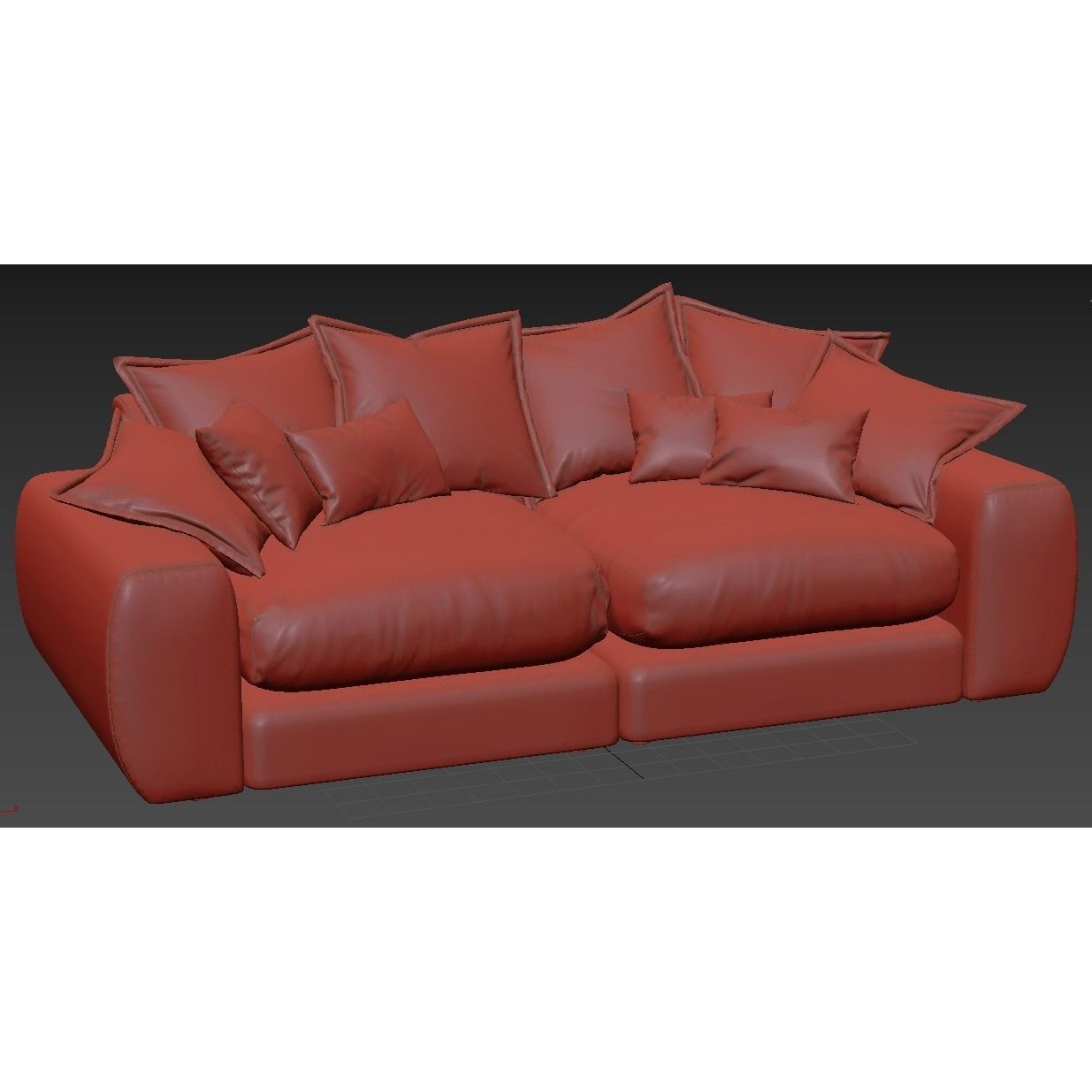 Wodge1 Sofa 3D Model – Modern Furniture with PBR Textures, FBX - View 16