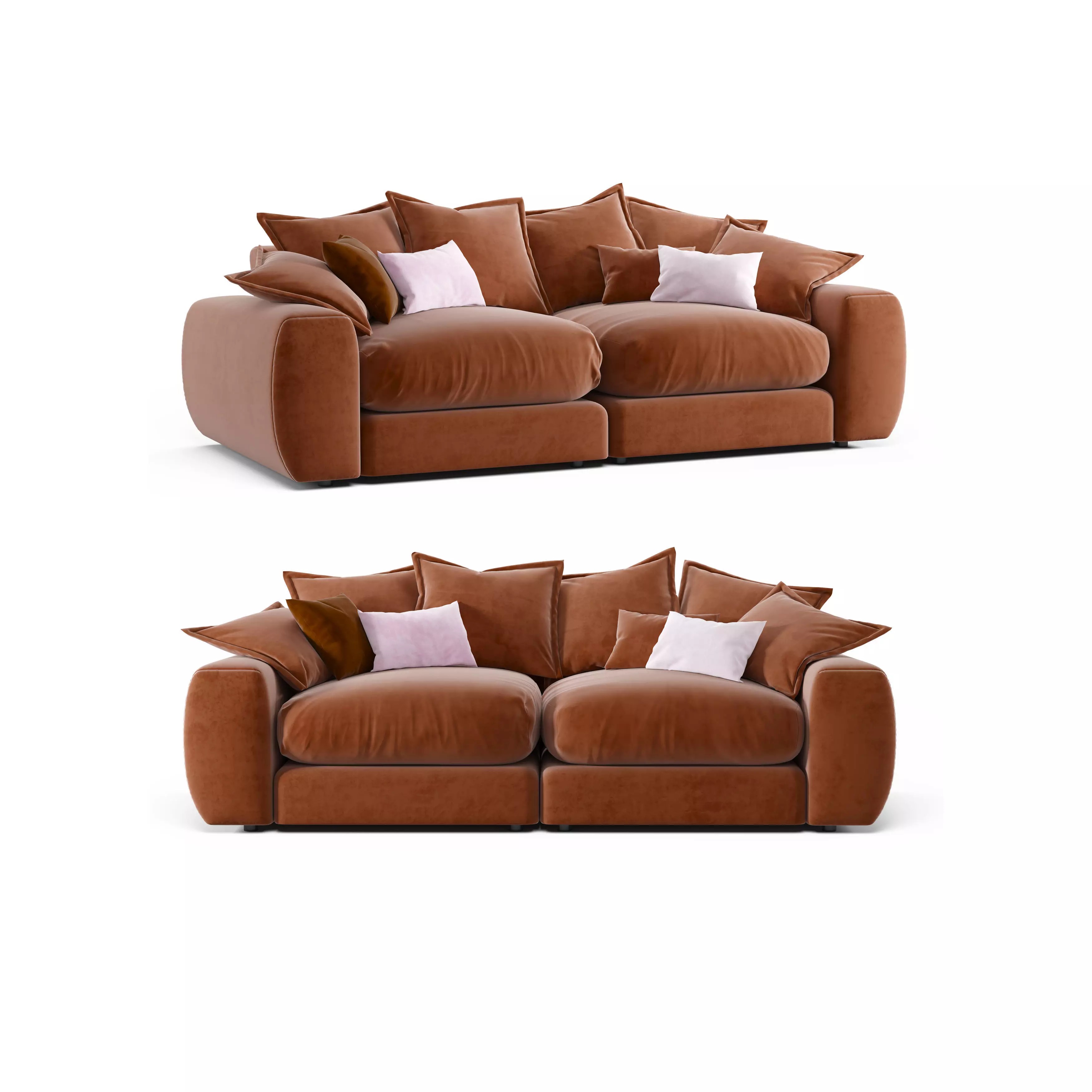Wodge1 Sofa 3D Model – Modern Furniture with PBR Textures, FBX - View 2