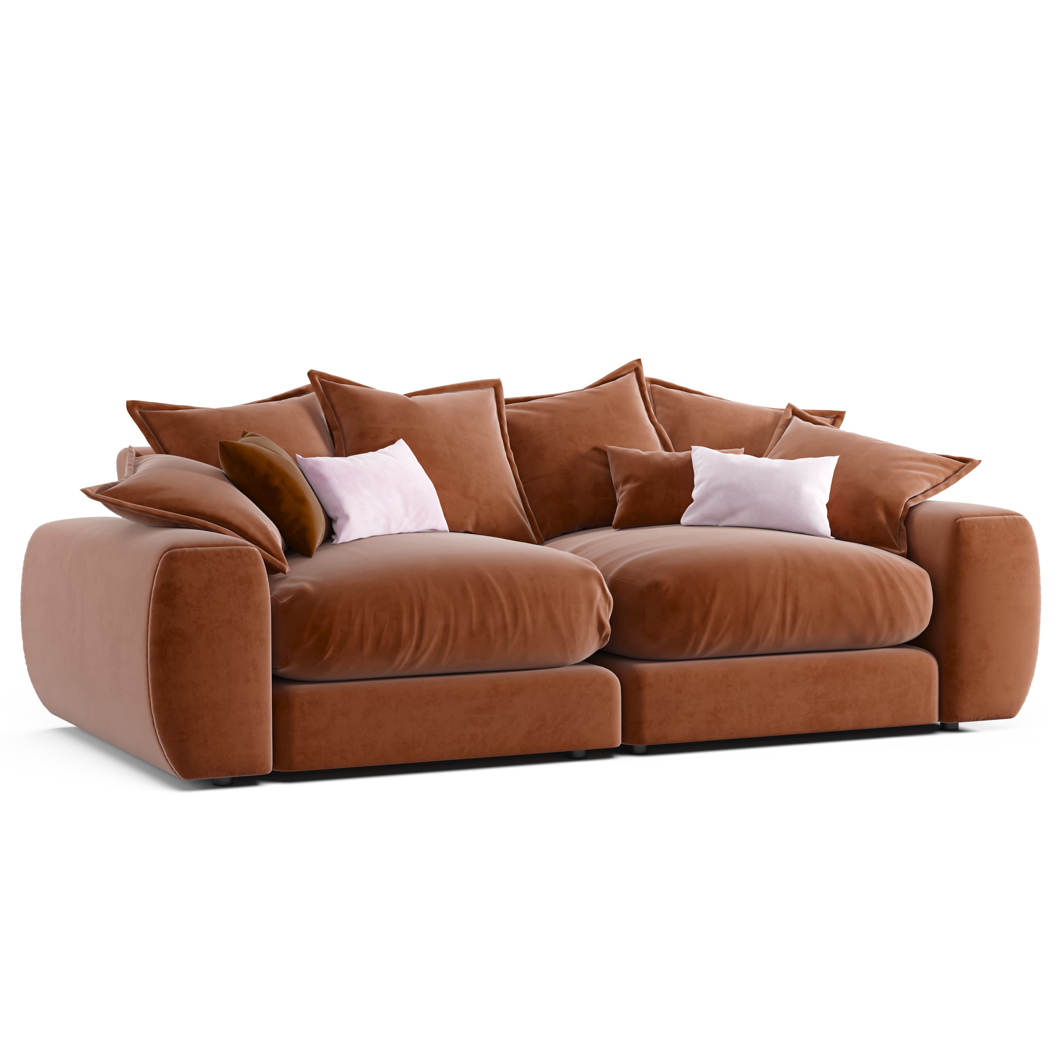 Wodge1 Sofa 3D Model – Modern Furniture with PBR Textures, FBX - View 3