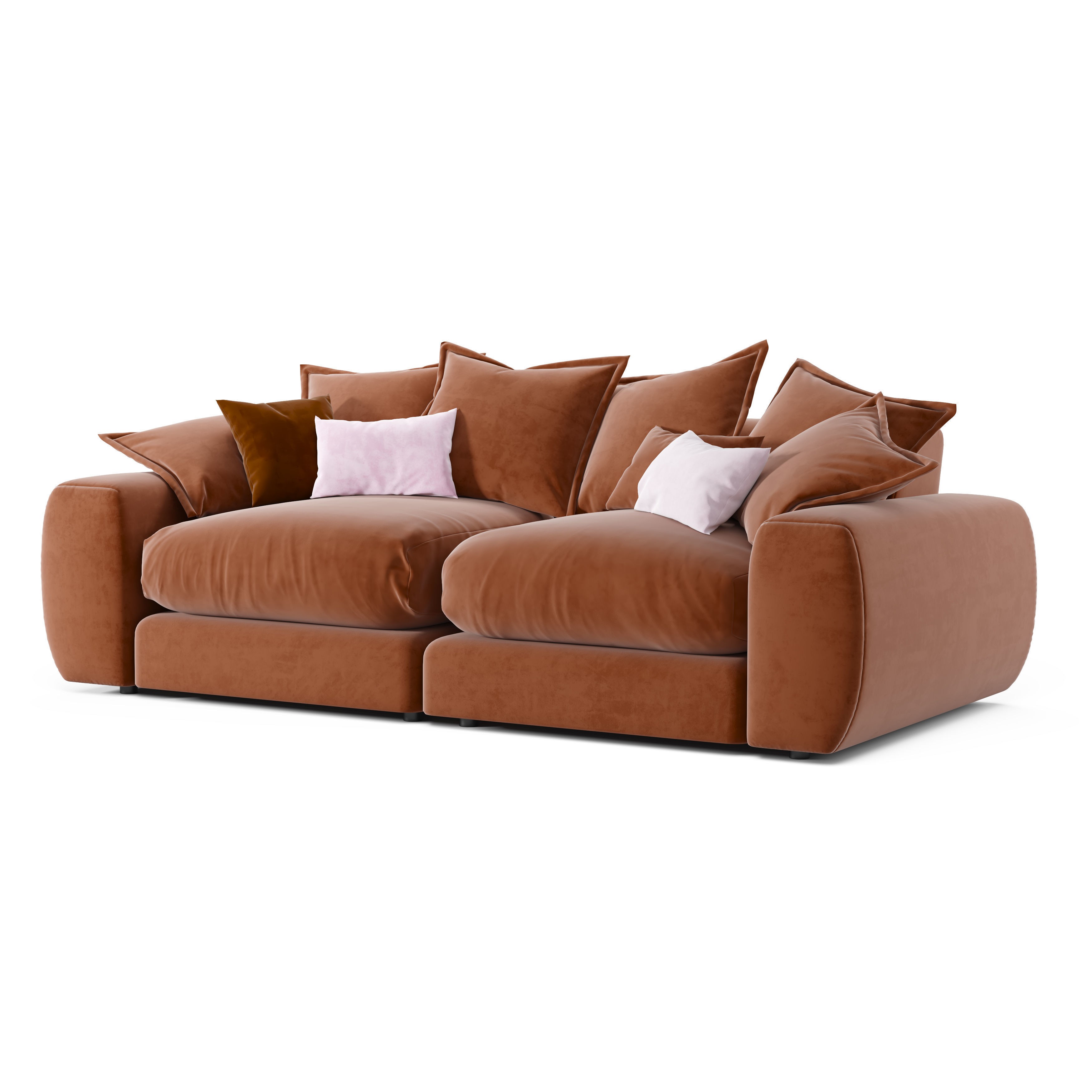Wodge1 Sofa 3D Model – Modern Furniture with PBR Textures, FBX - View 6