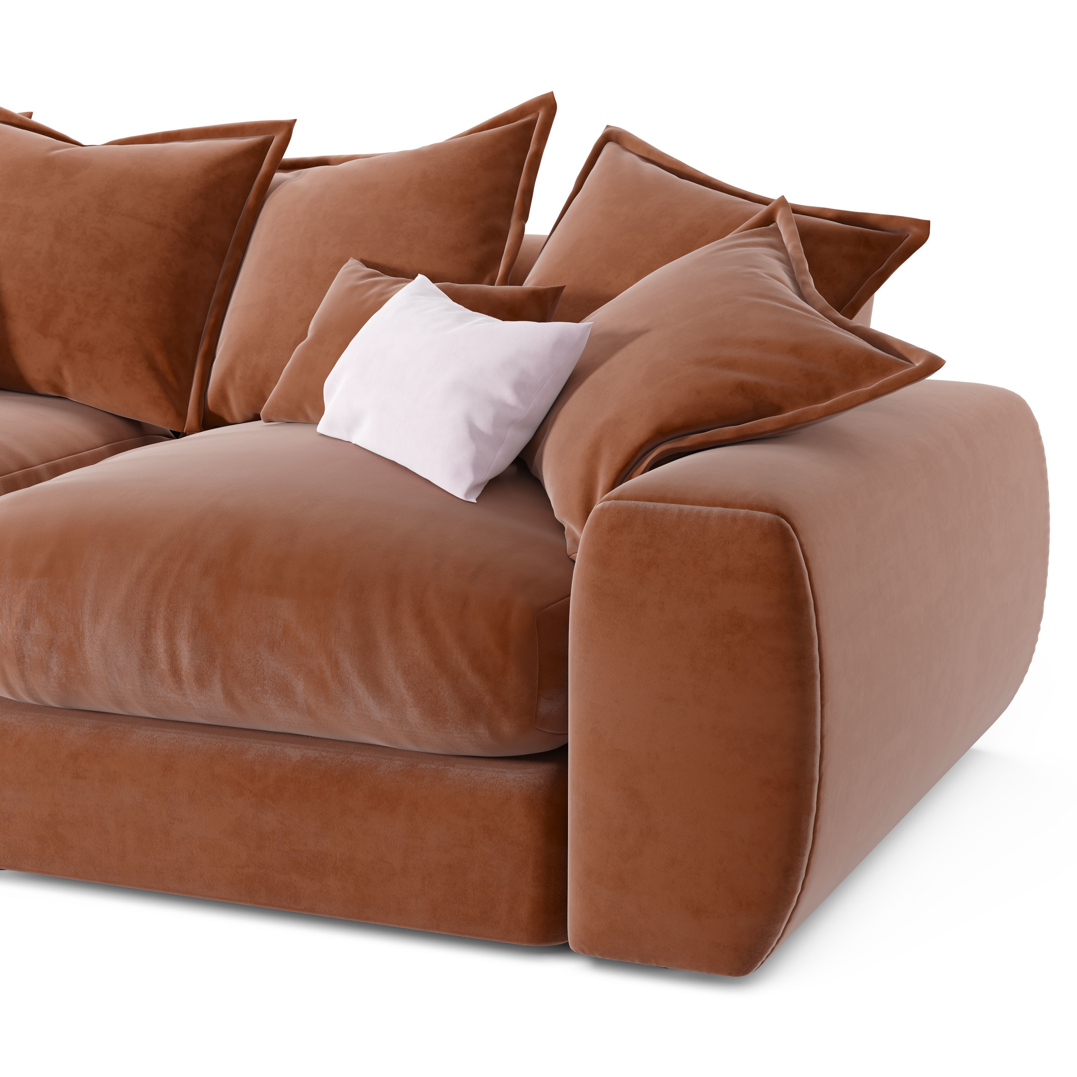 Wodge1 Sofa 3D Model – Modern Furniture with PBR Textures, FBX - View 7