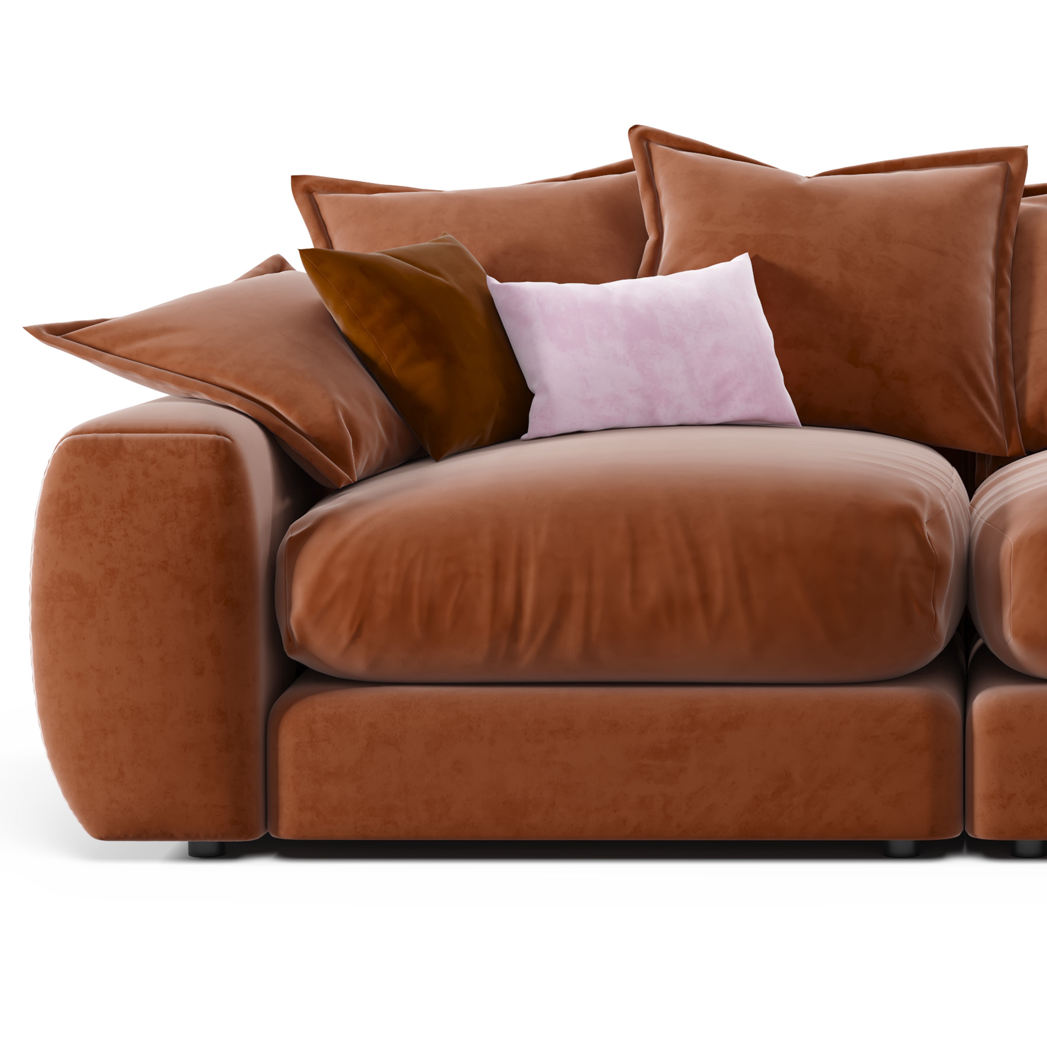 Wodge1 Sofa 3D Model – Modern Furniture with PBR Textures, FBX - View 9