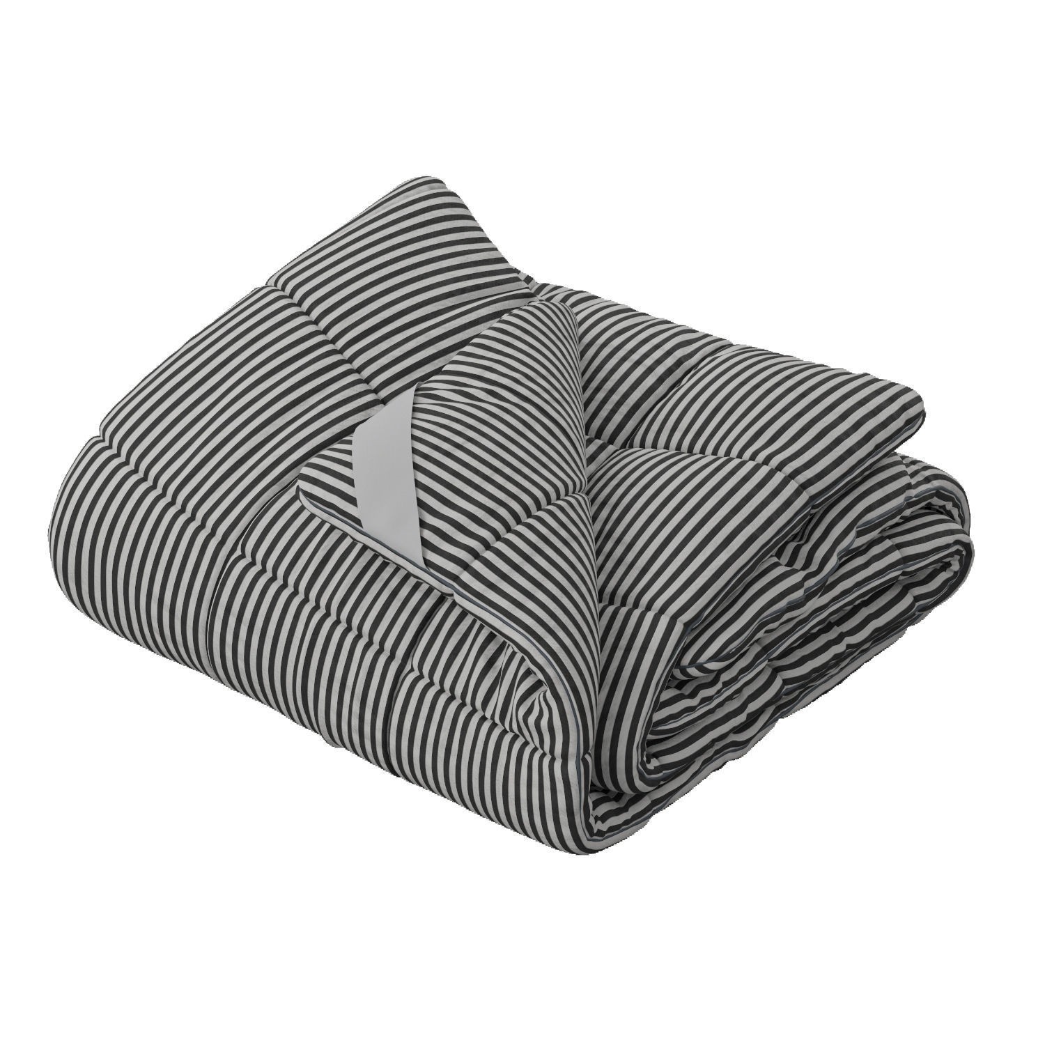 Rolled-Up Duvet 3D Model – High Poly PBR Asset, FBX, OBJ - View 10