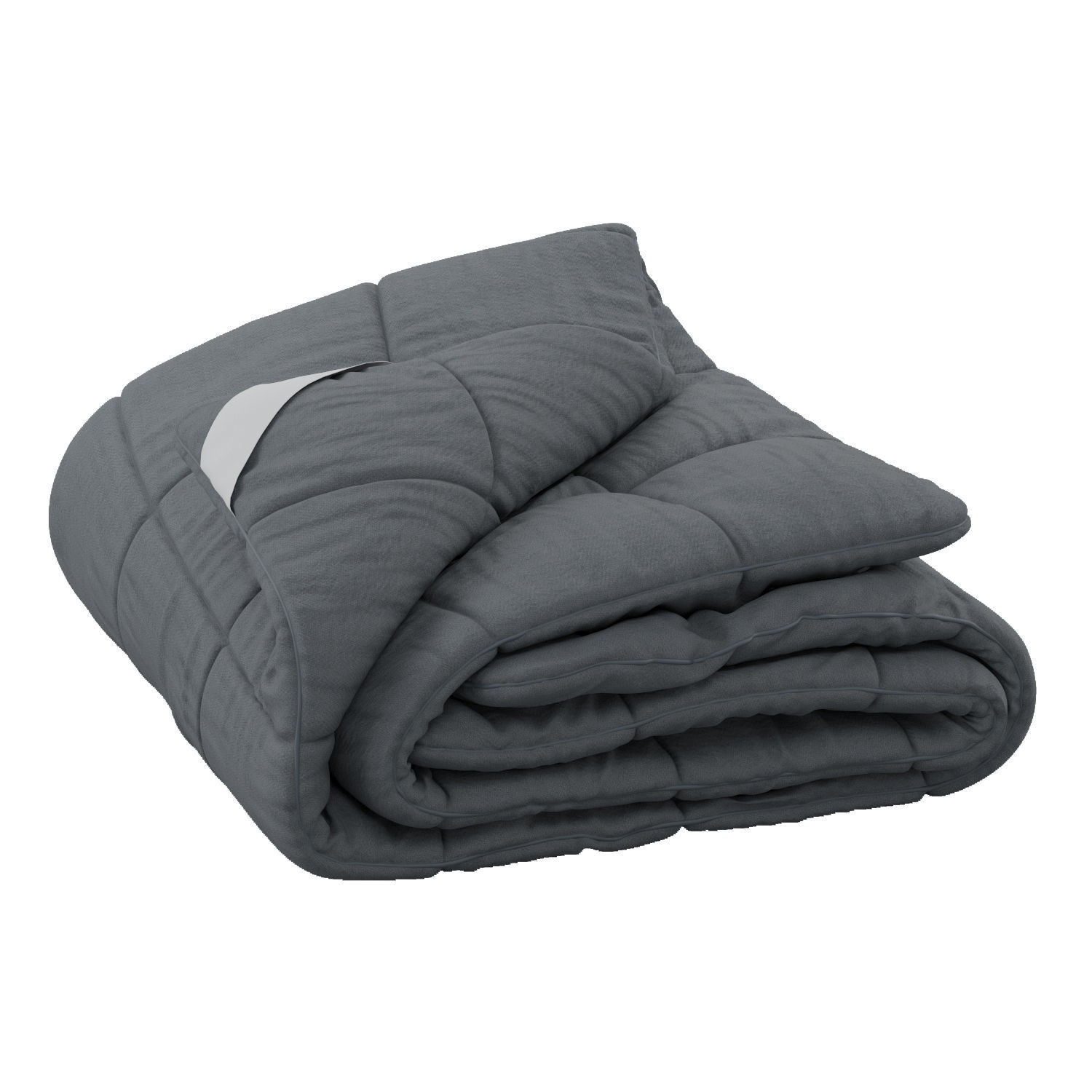 Rolled-Up Duvet 3D Model – High Poly PBR Asset, FBX, OBJ - View 3