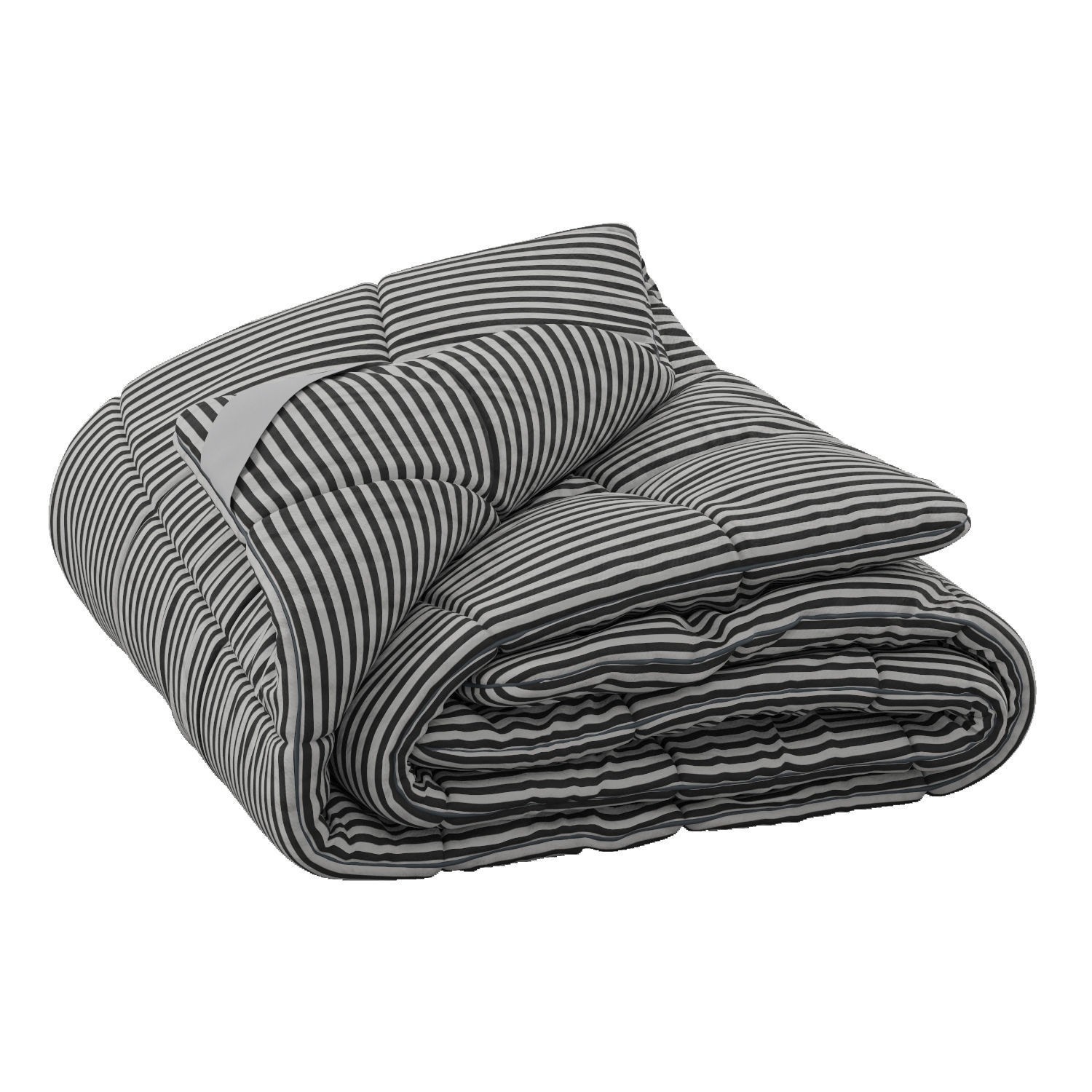 Rolled-Up Duvet 3D Model – High Poly PBR Asset, FBX, OBJ - View 4