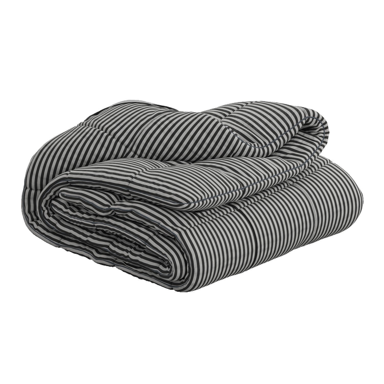 Rolled-Up Duvet 3D Model – High Poly PBR Asset, FBX, OBJ - View 7