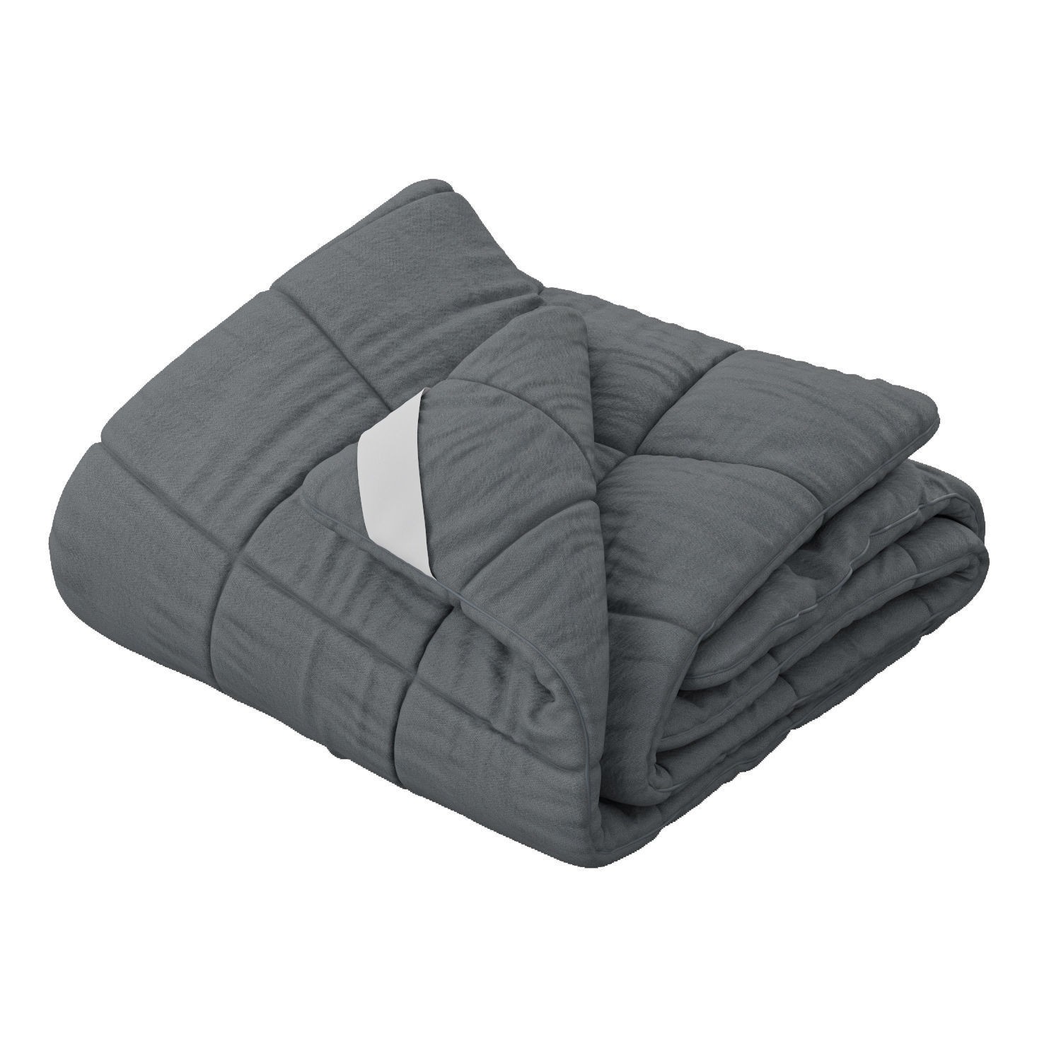 Rolled-Up Duvet 3D Model – High Poly PBR Asset, FBX, OBJ - View 9