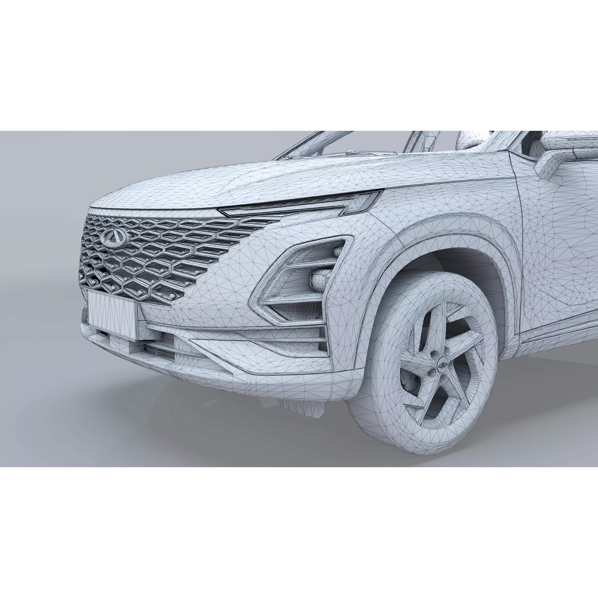 2023 CHERY OMODA 5 - Low-Poly Game-Ready 3D Model - View 15