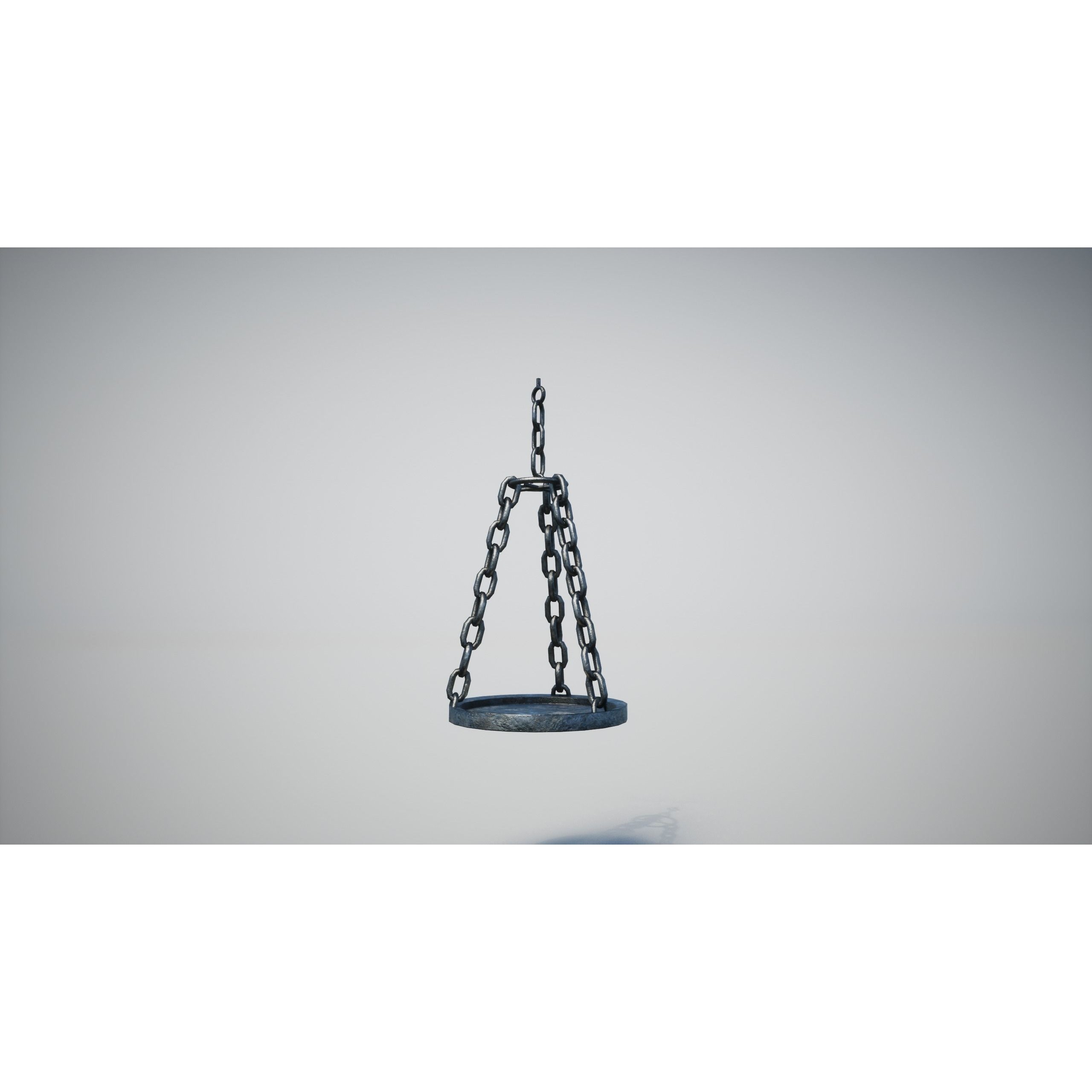 Medieval Lamp 3D Model – Low Poly PBR Game Asset, FBX, OBJ - View 10