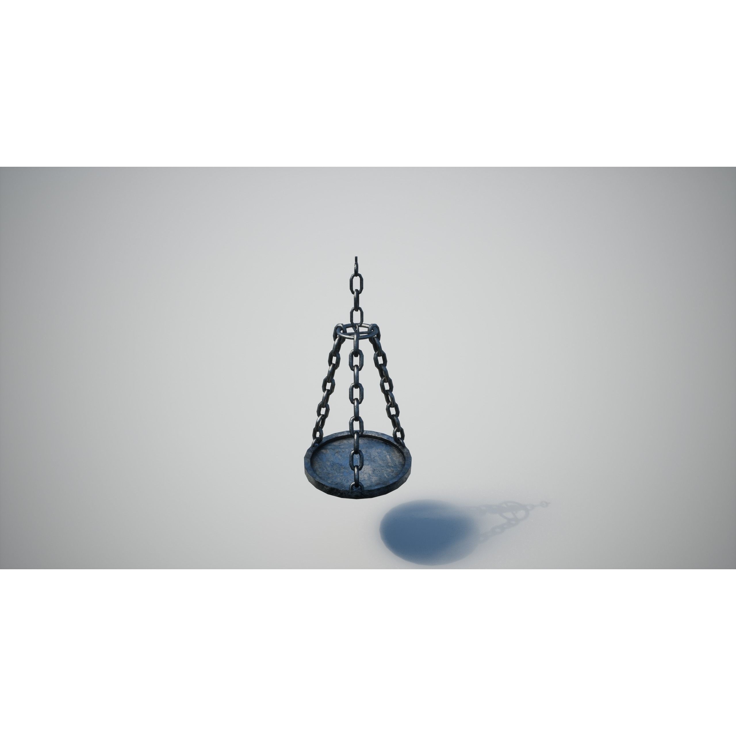 Medieval Lamp 3D Model – Low Poly PBR Game Asset, FBX, OBJ - View 11