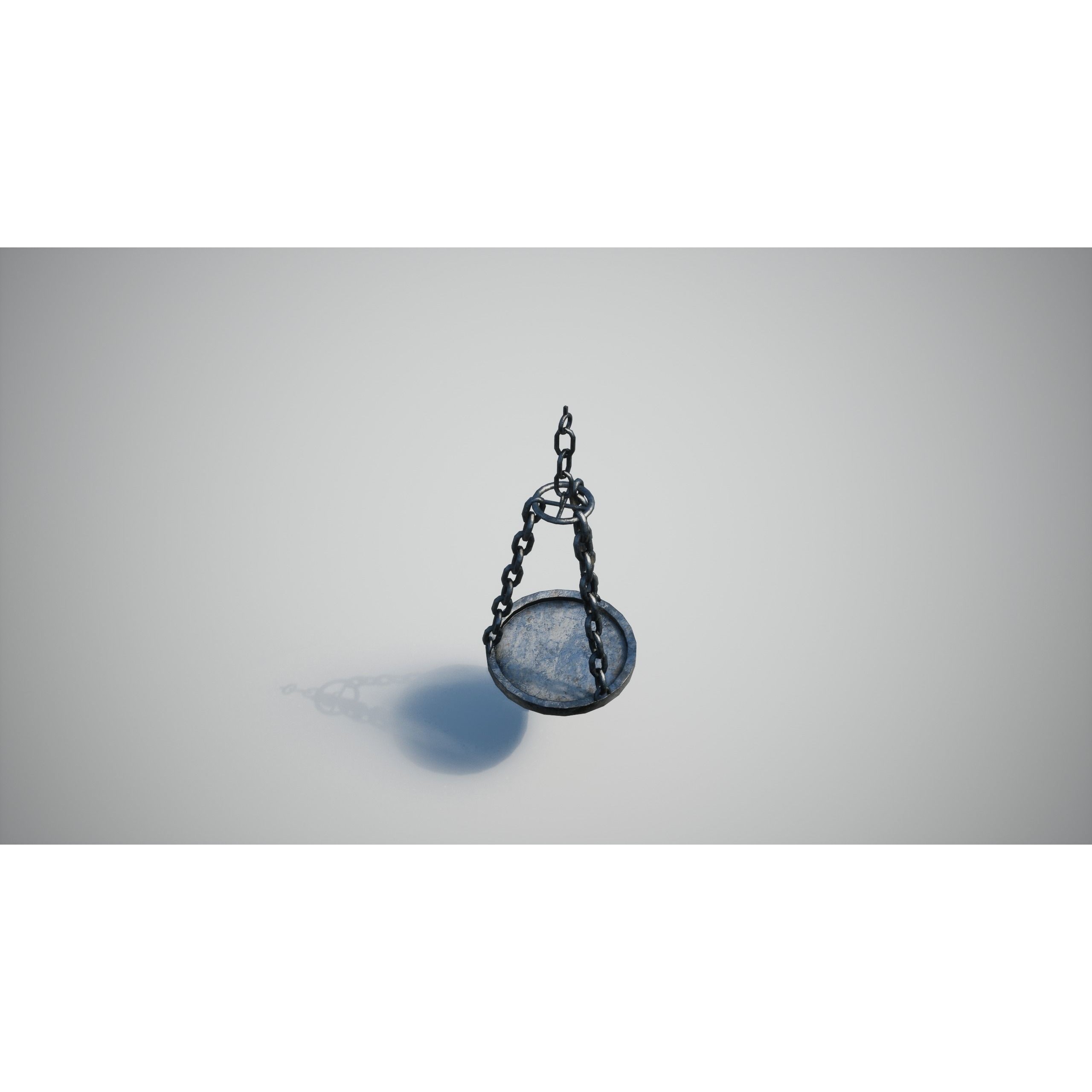 Medieval Lamp 3D Model – Low Poly PBR Game Asset, FBX, OBJ - View 12