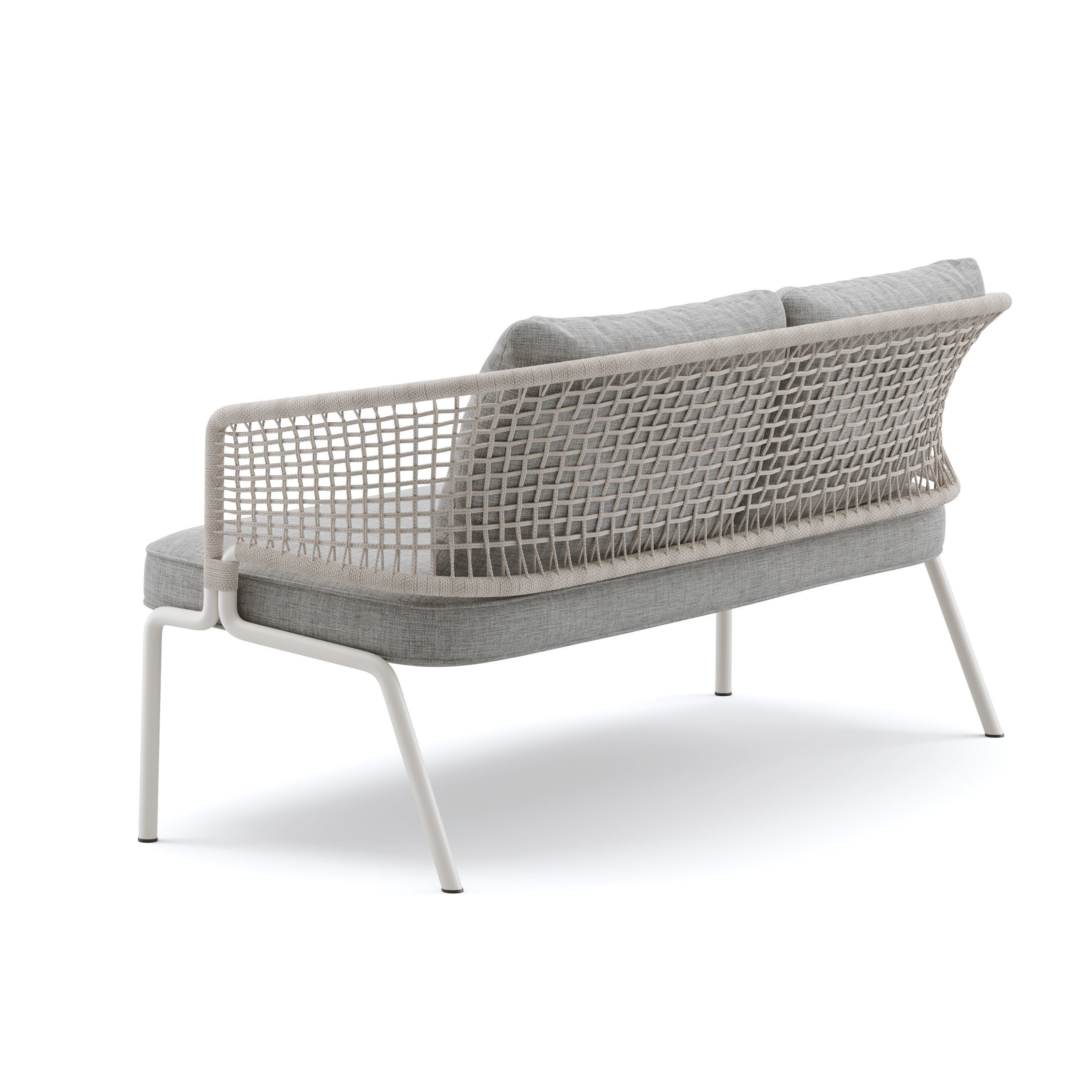 Woven Sofa 3D Model – Outdoor Garden Furniture, FBX, PBR Textures - View 6