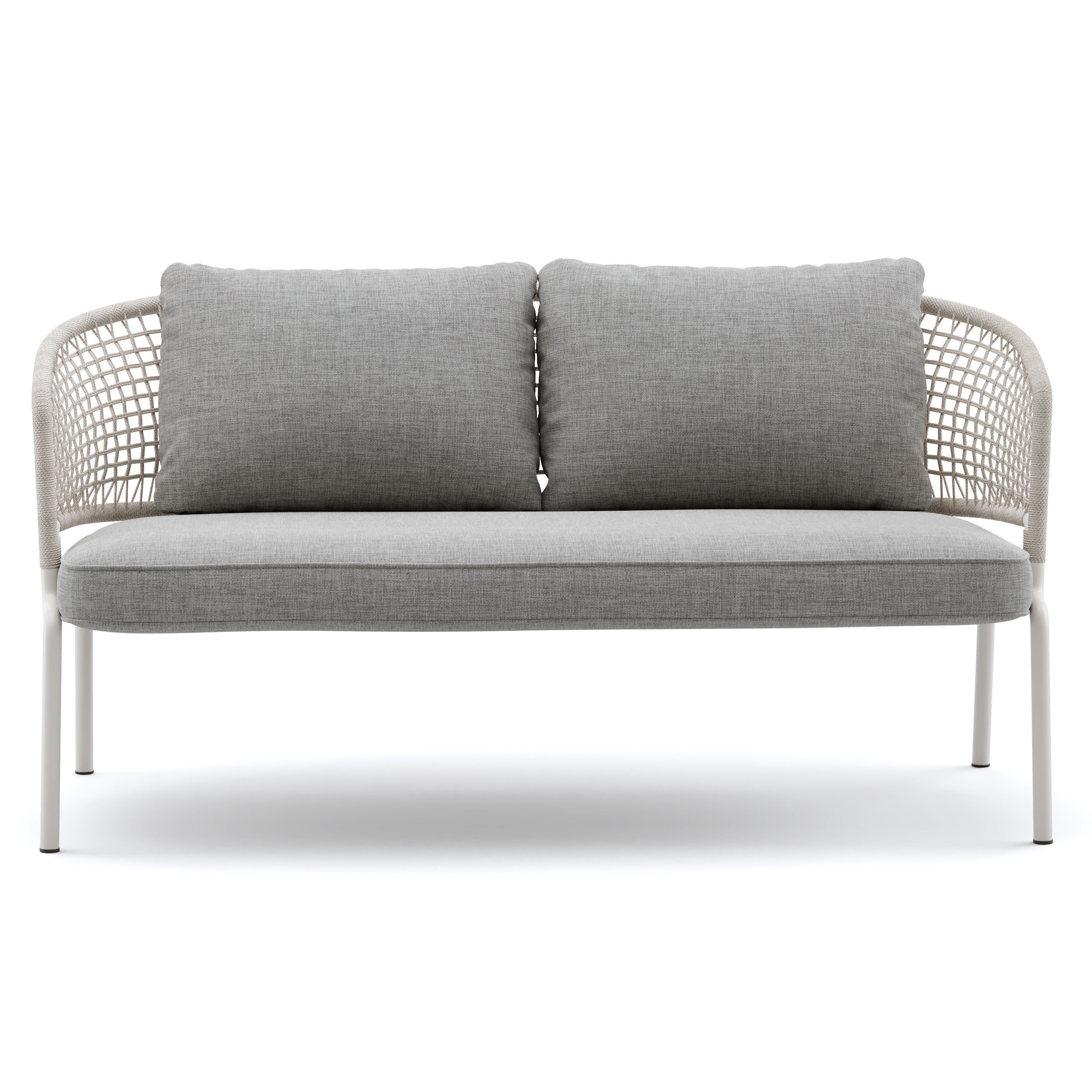 Woven Sofa 3D Model – Outdoor Garden Furniture, FBX, PBR Textures - View 7