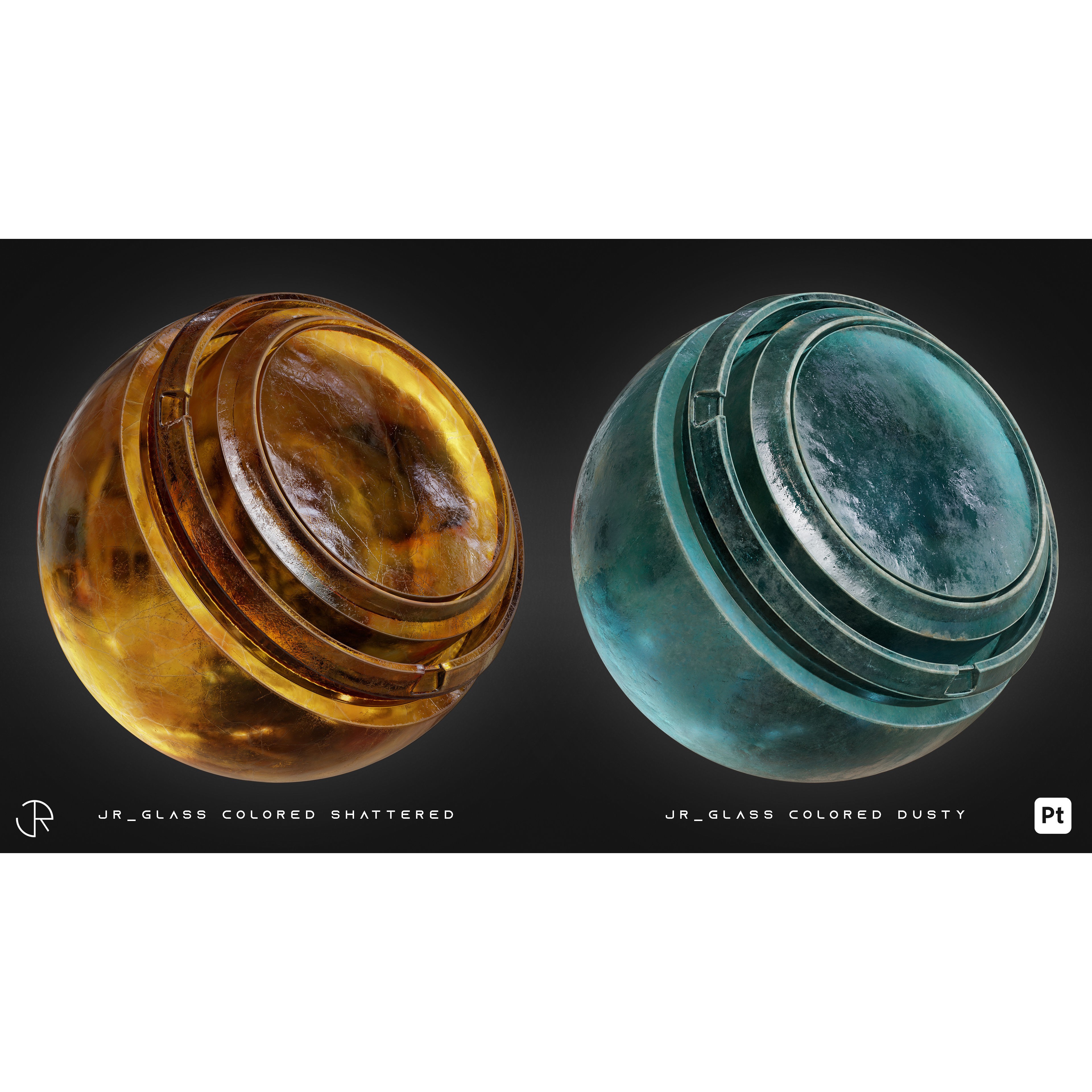 Glass Smart Materials 3D Model – High-Detail Customizable Textures, spsm - View 12