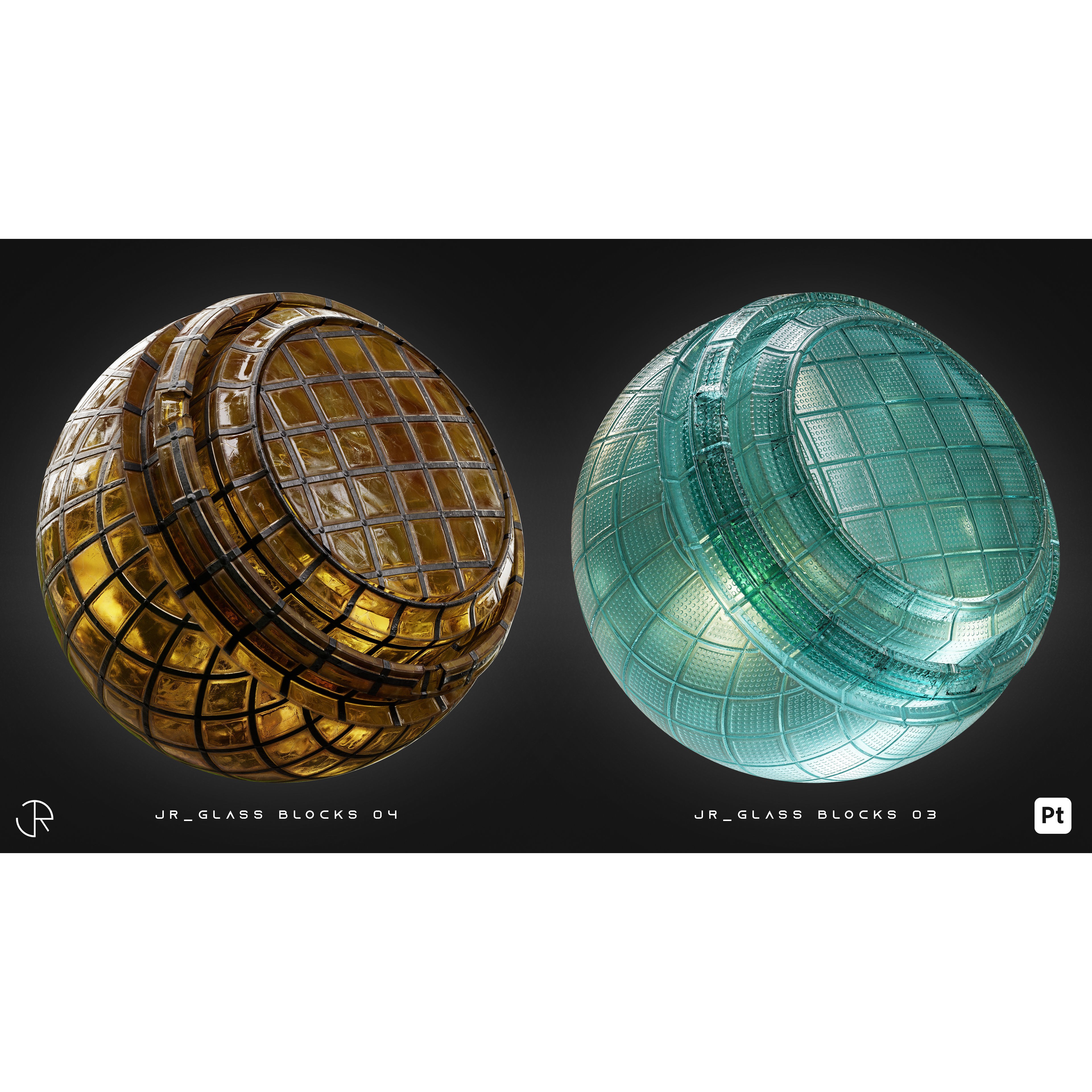 Glass Smart Materials 3D Model – High-Detail Customizable Textures, spsm - View 13