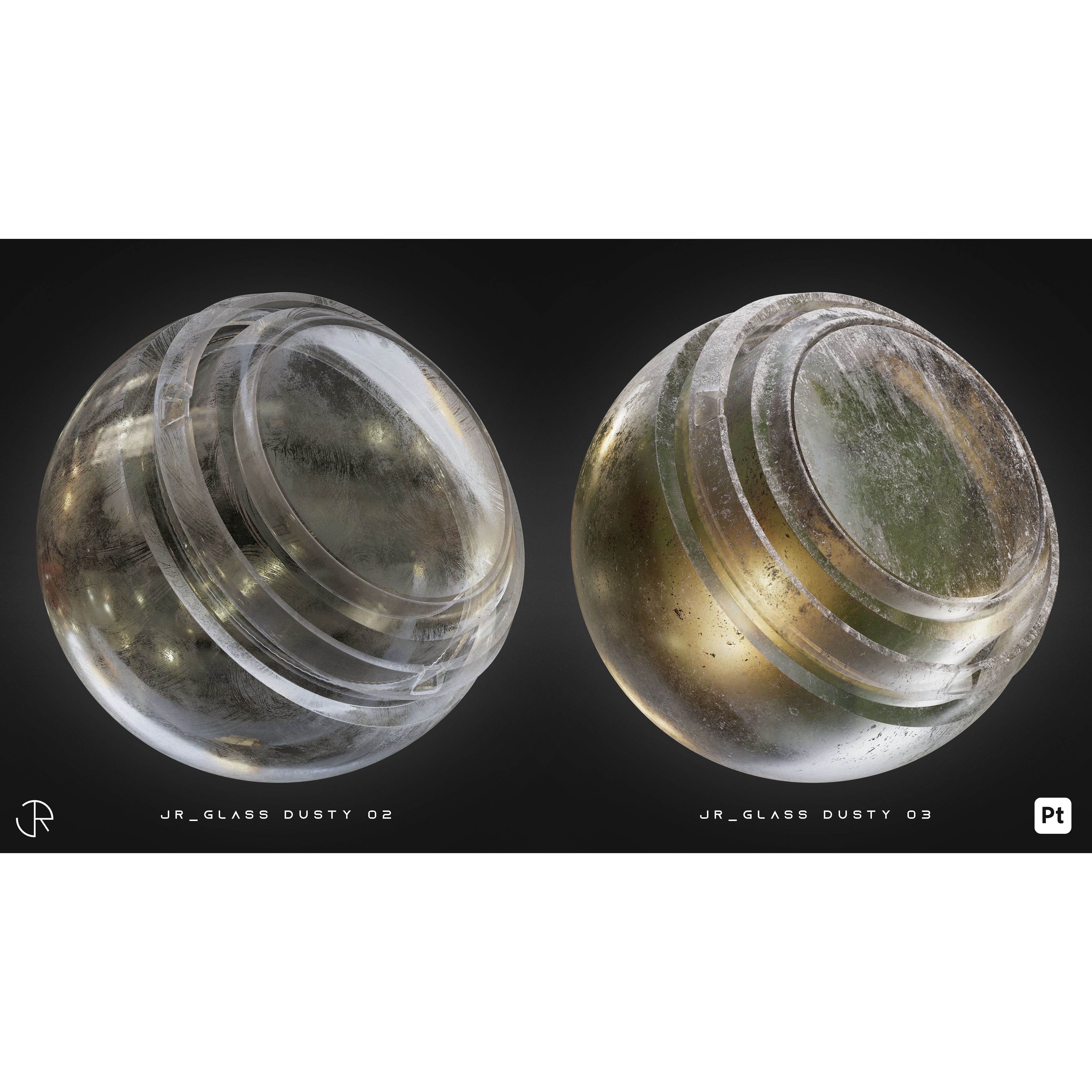 Glass Smart Materials 3D Model – High-Detail Customizable Textures, spsm - View 16