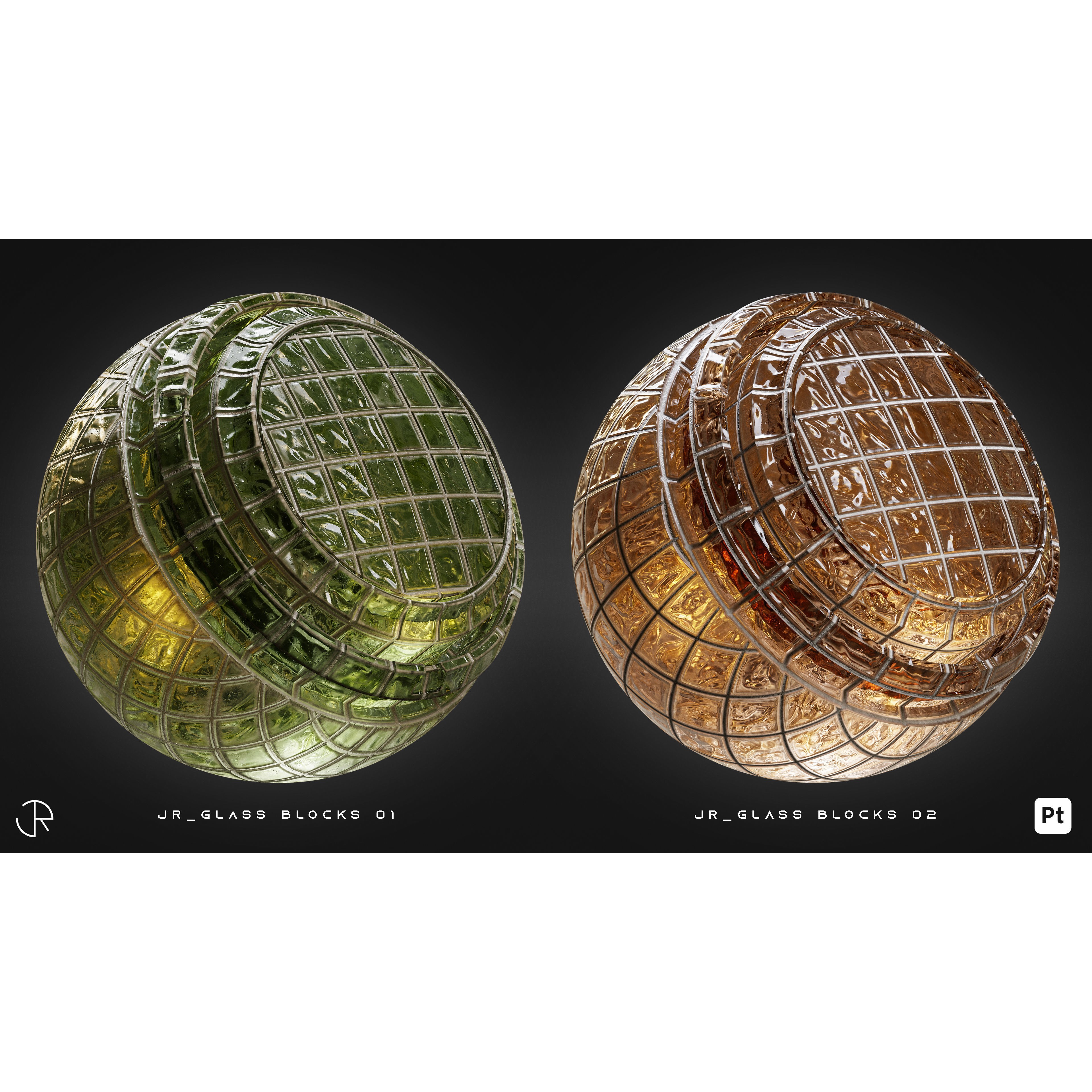 Glass Smart Materials 3D Model – High-Detail Customizable Textures, spsm - View 6