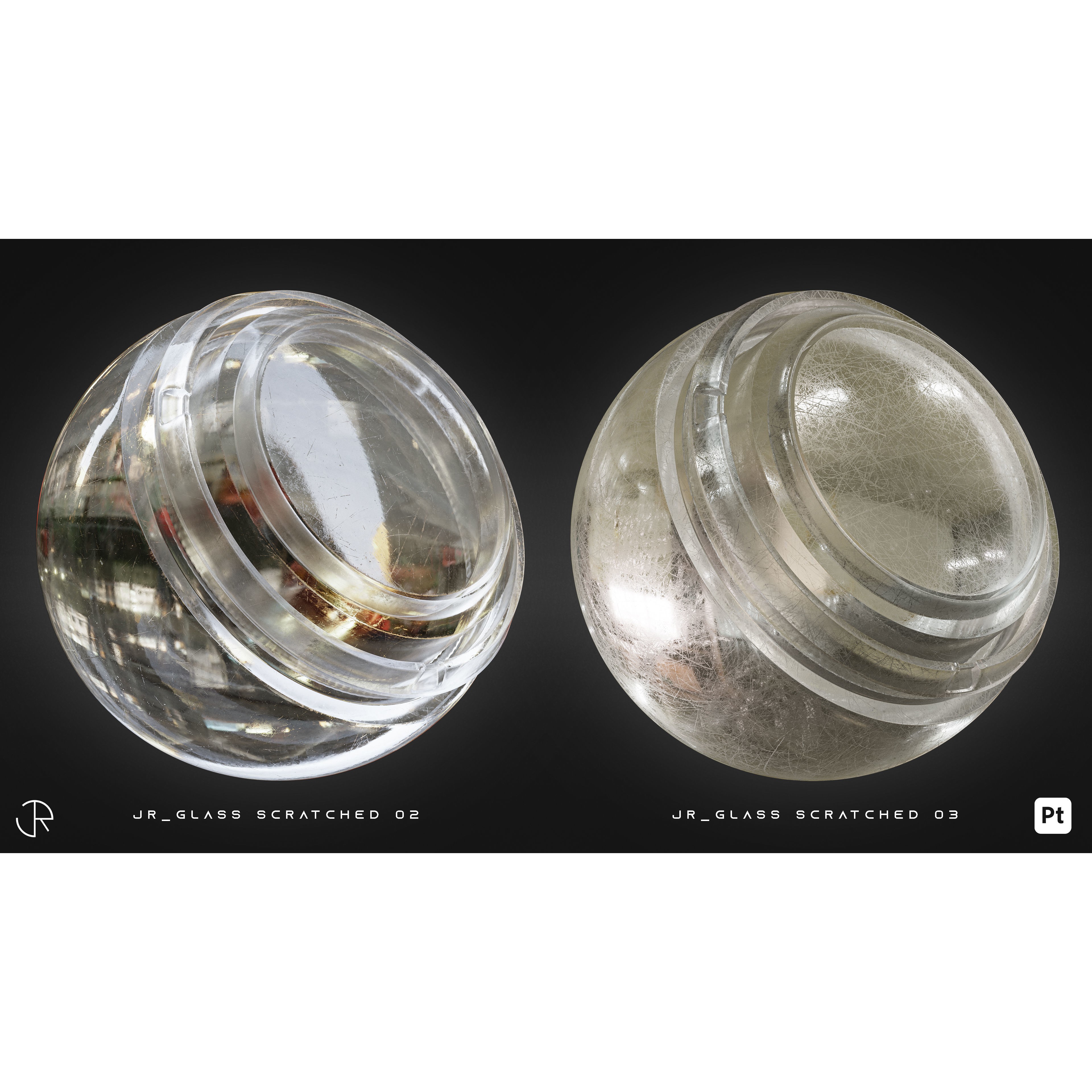 Glass Smart Materials 3D Model – High-Detail Customizable Textures, spsm - View 7