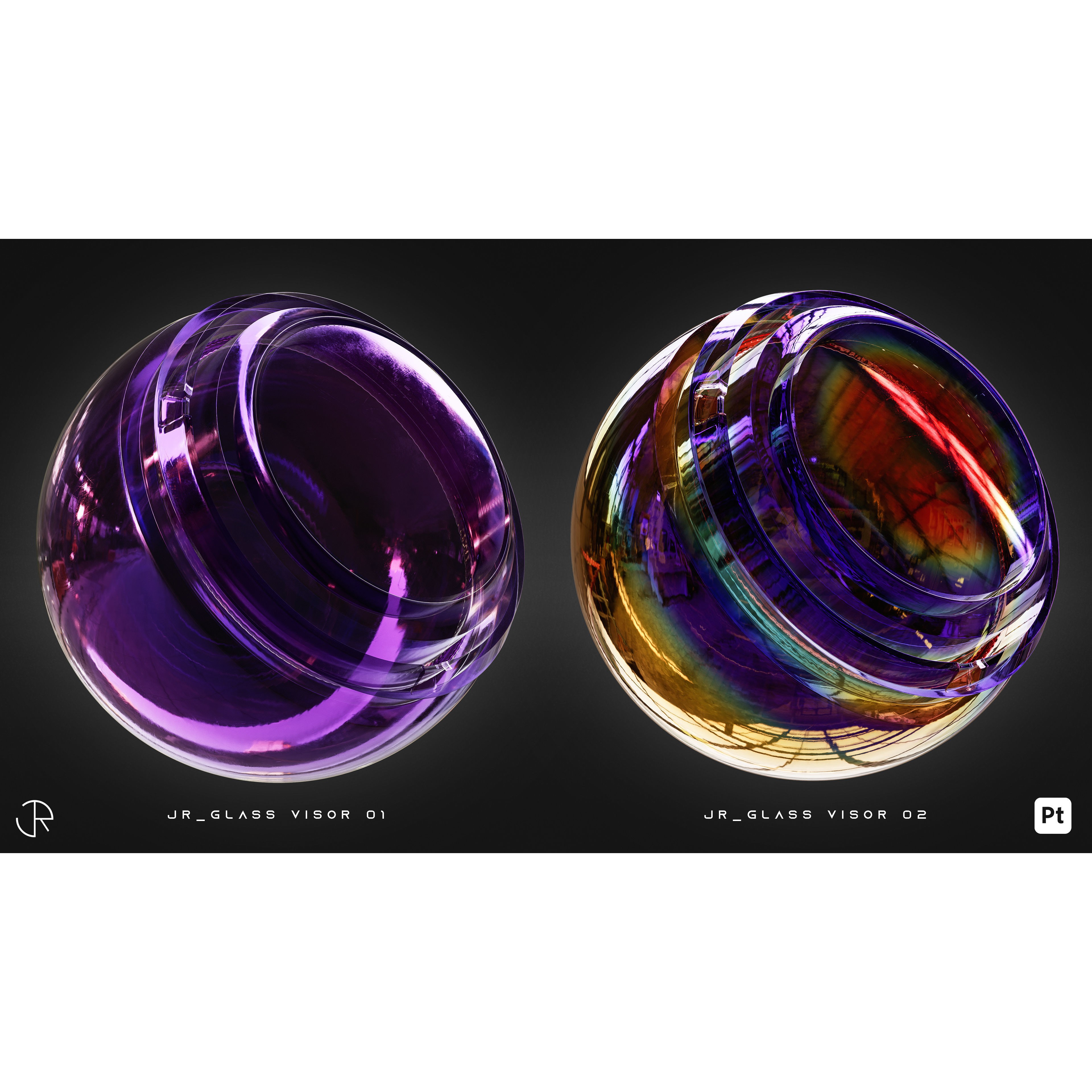 Glass Smart Materials 3D Model – High-Detail Customizable Textures, spsm - View 9